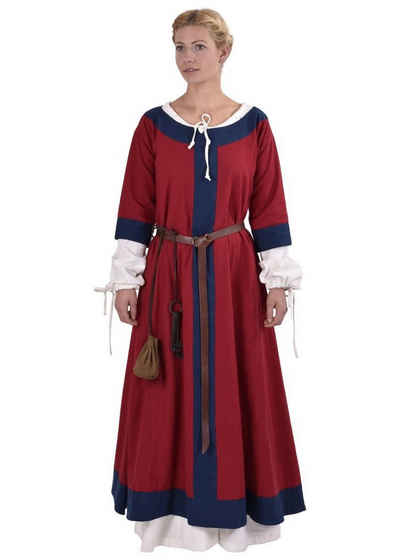Battle Merchant Burgfräulein-Kostüm »Germanisches Kleid Gudrun Rot/Blau«