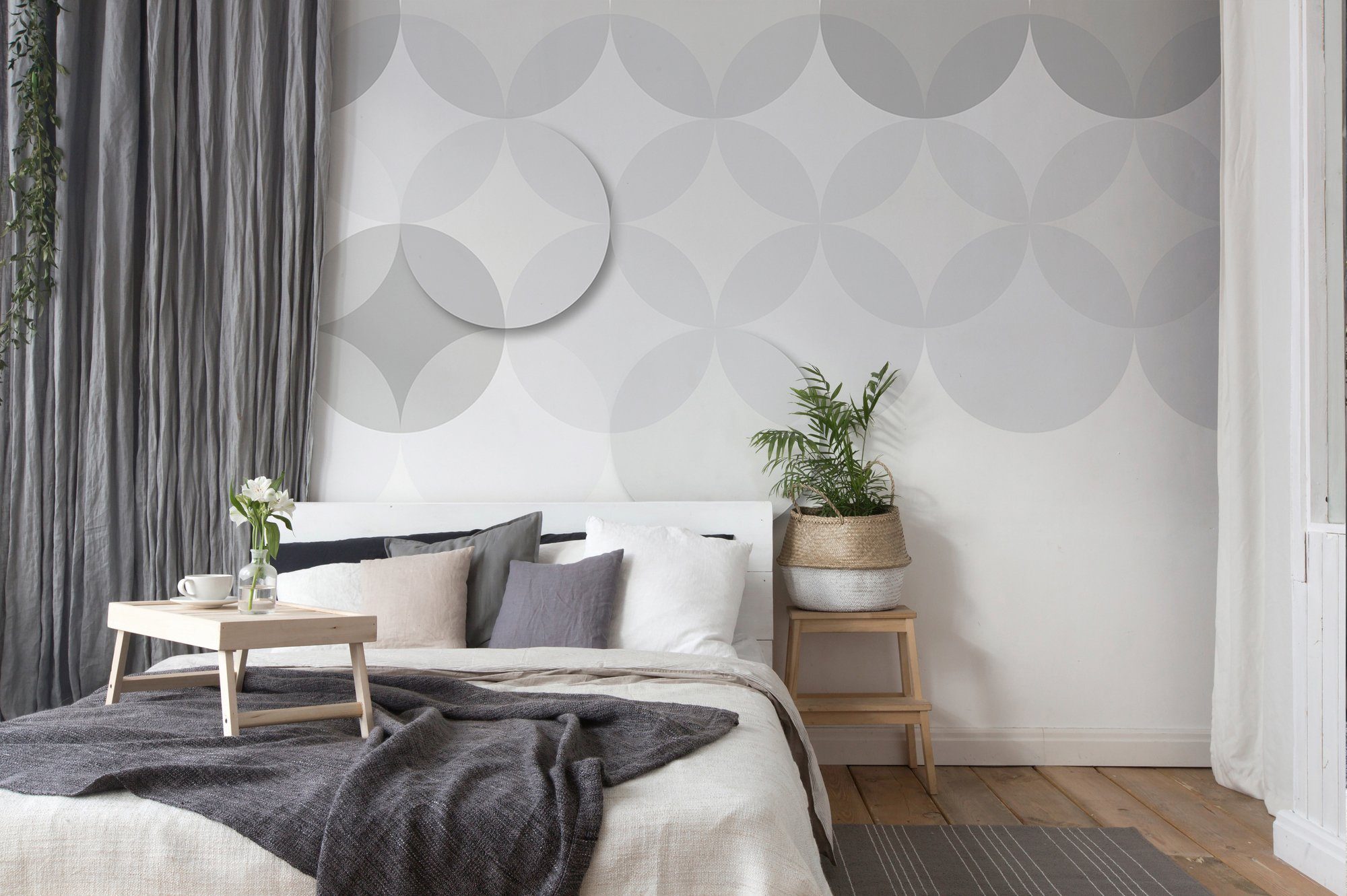 Architects Paper Fototapete Atelier 47 Circle Pattern 3, glatt, Mit Punkten, (6 St), Vlies, Wand, Schräge, Decke