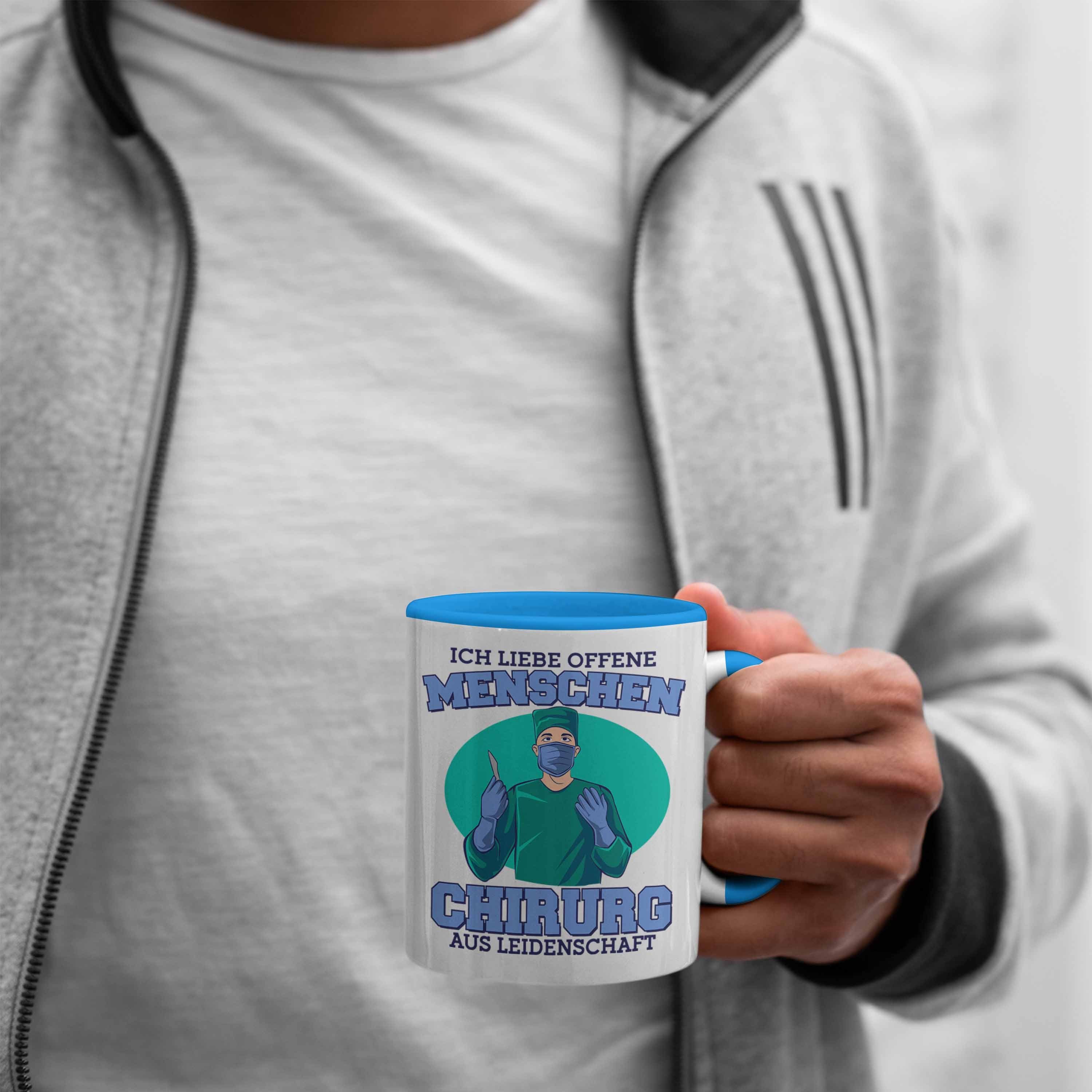 für Chirurg-Tasse Trendation offene Geschenk Menschen" Lustige "Ich Tasse Chirurg liebe Blau