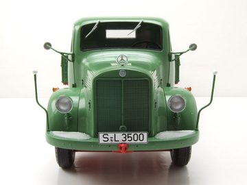 Schuco Modellauto Mercedes L 3500 Pritsche Plane grün Modellauto 1:18 Schuco, Maßstab 1:18