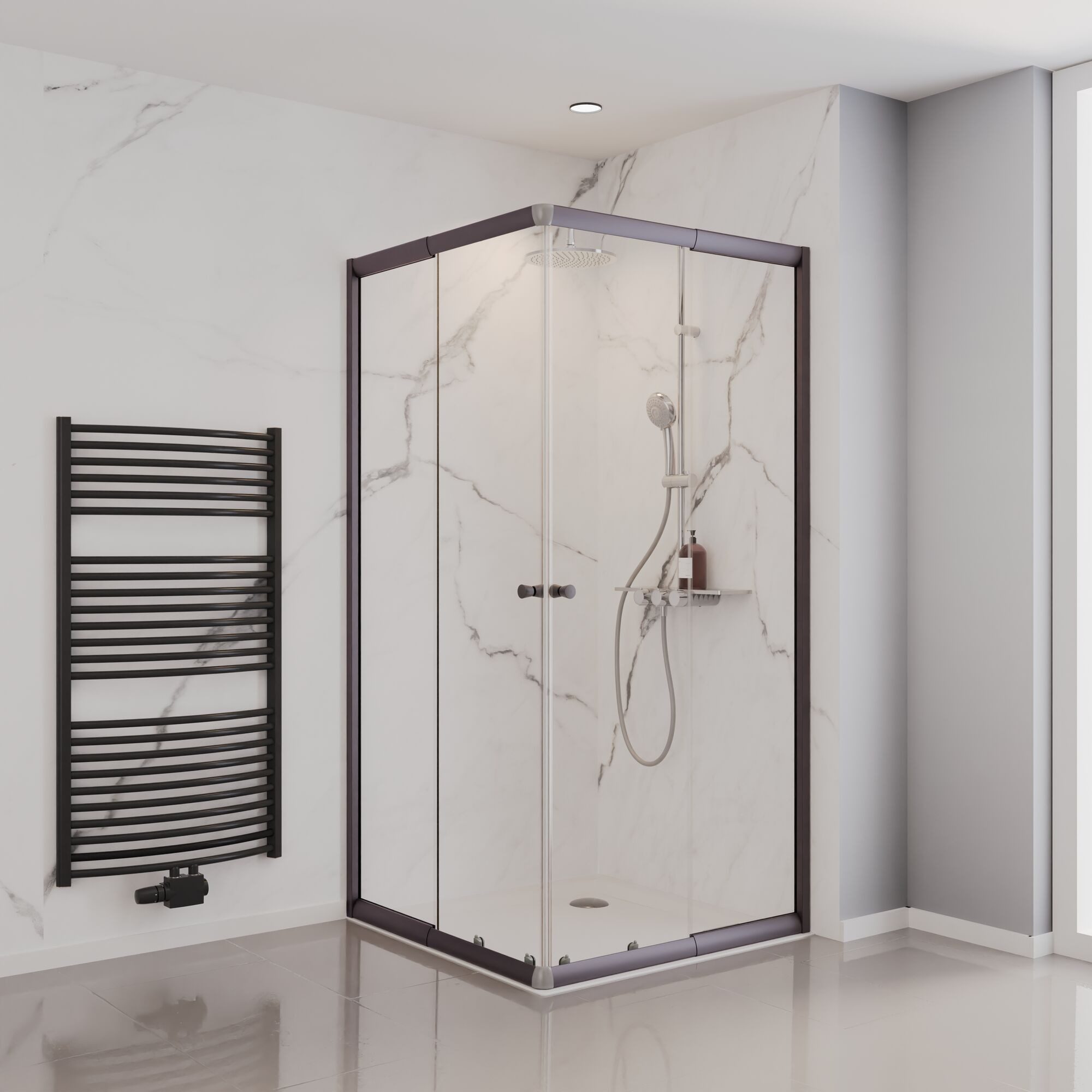 Schulte Eckdusche Sunny, variabler Verstellbereich 75x75 günstig online kaufen