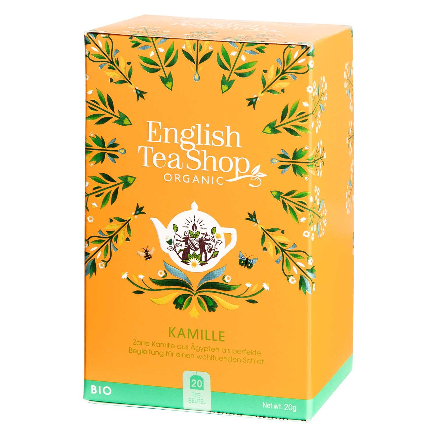 English Tea Shop Tee Kamille, BIO, 20 Teebeutel, Natürlich Aromatisch.