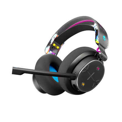 Skullcandy PLYR Multi-Platform Gaming Wireless Over-Ear Black Digi-Hype Gaming-Headset (Skullcandy Supreme Sound, Mute Button, Lautsträken-Rad für einfache Lautstärken-Anpassungen, Gepolstertes Headband, Multi-Plattform Konnektivität 3.5mm /PC Splitter I Bluetooth, 2,4 Ghz, Bluetooth)