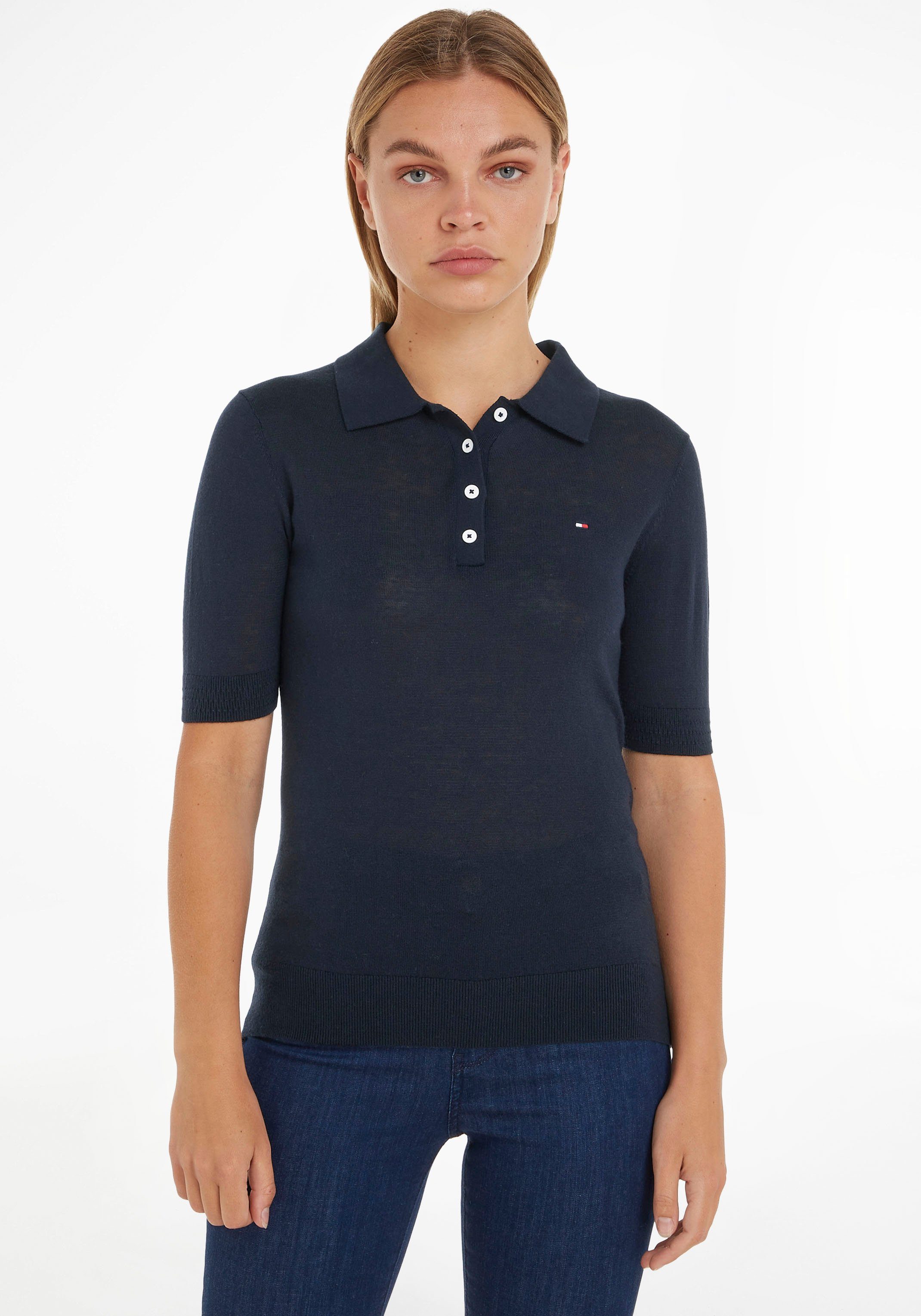 Tommy Hilfiger Polokragenpullover BUTTON POLO SS günstig online kaufen