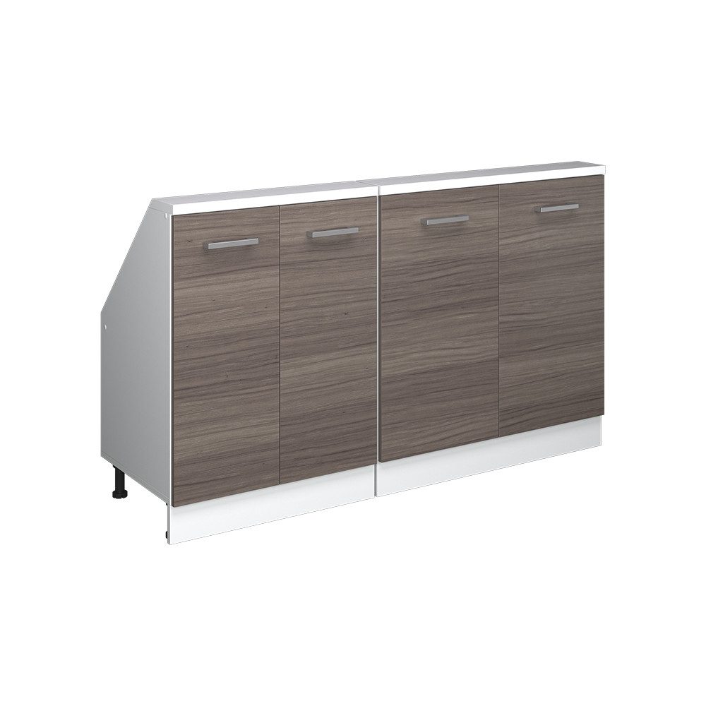 Vicco Unterschrank R-Line, Edelgrau/Weiß, 140 cm günstig online kaufen