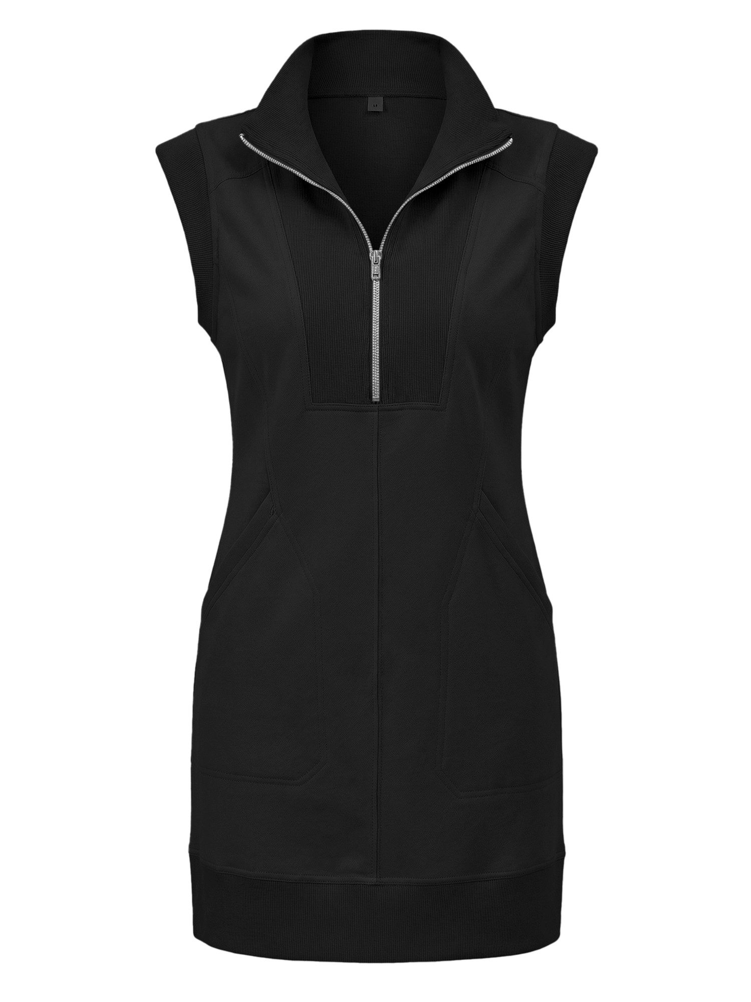 Sweatkleid Damen Sportkleid mit Half-Zip