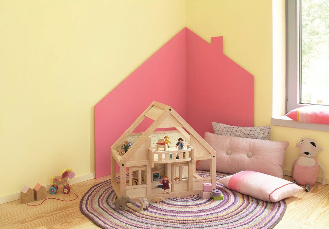 Alpina Wandfarbe farbenfreunde, matt, Liter 2,5 Kükengelb für Kinderzimmer