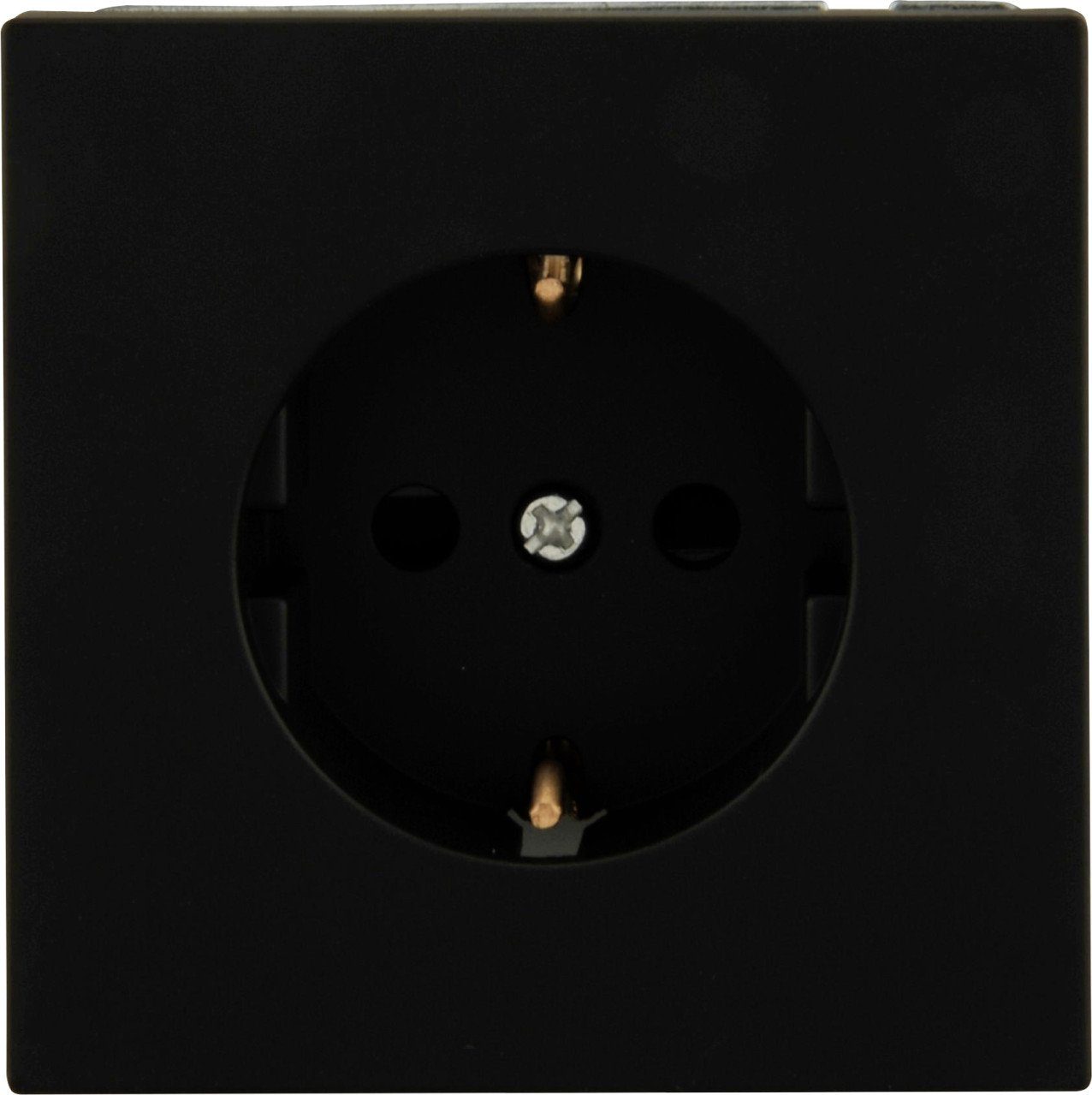 UNITEC Steckdose Unitec Steckdose mit Berührschutz anthrazit, Serie