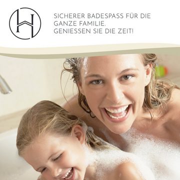 Homerella Wanneneinlage Homerella Badewannenmatte rutschfest Hautsensitiv 88x39cm, INKL. AUFHÄNGUNG Antirutschmatte Badewanne BPA frei Duschmatte schimmelresistent & maschinenwaschbar Badematte rutschfest