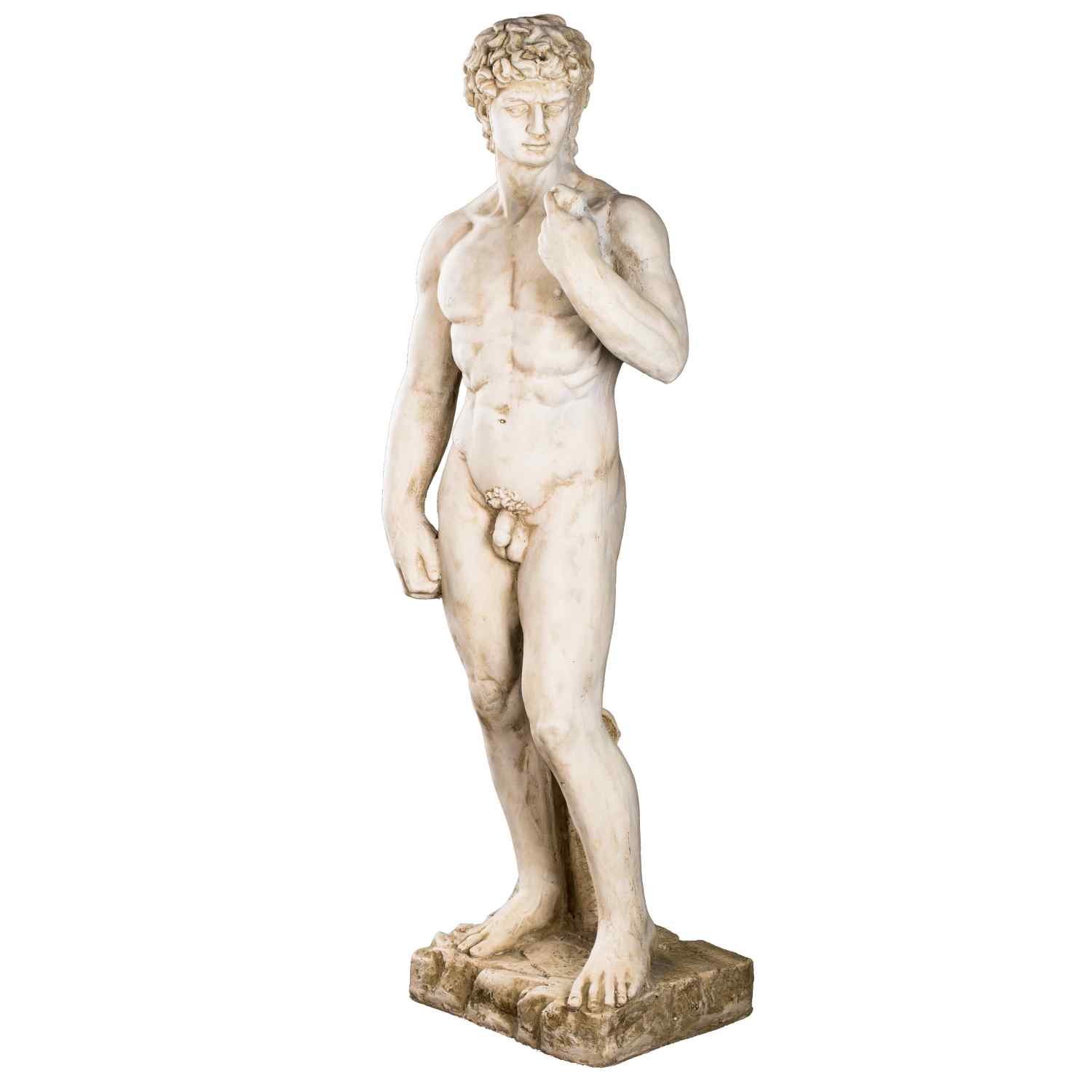 BIRENDY Dekofigur Riesige 14kg Statue 108cm SYLA14014L David Gartenfigur Dekofigur