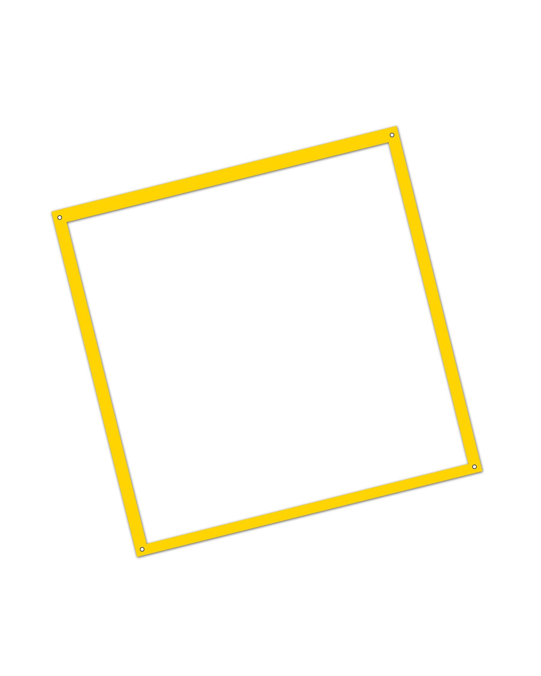 Zielmarkierung Hoopers-Führbereich für Hoopers, 1,5 x 1,5 Farbe Gelb