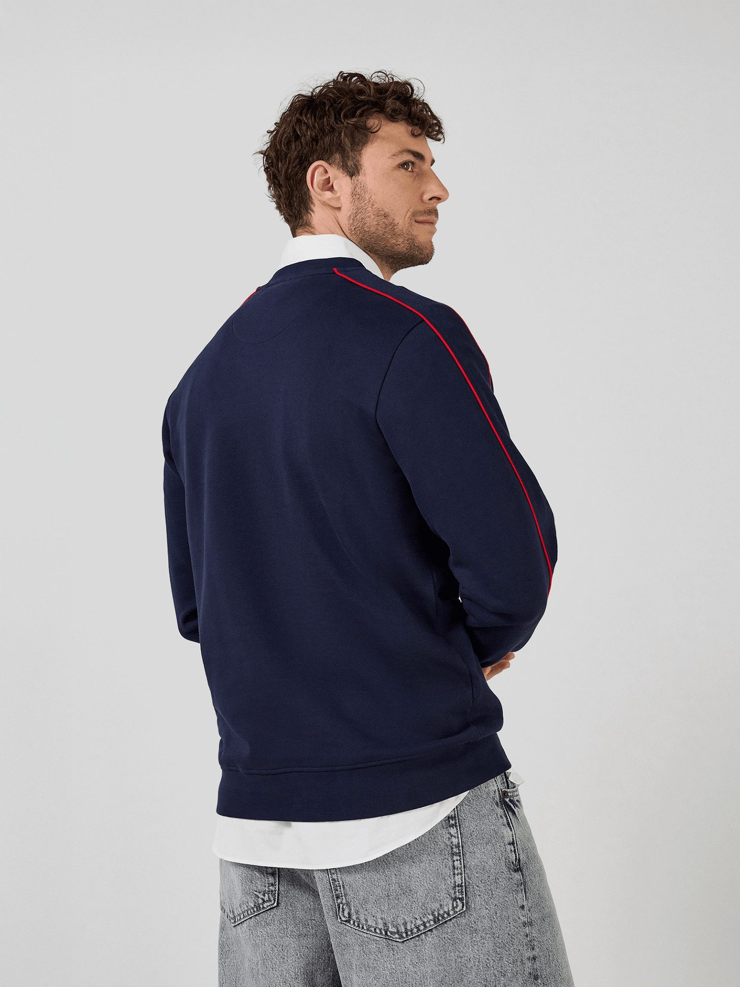 FC Bayern München Sweatshirt FC Bayern München, Sweatshirt Essentials, Herren, Navy