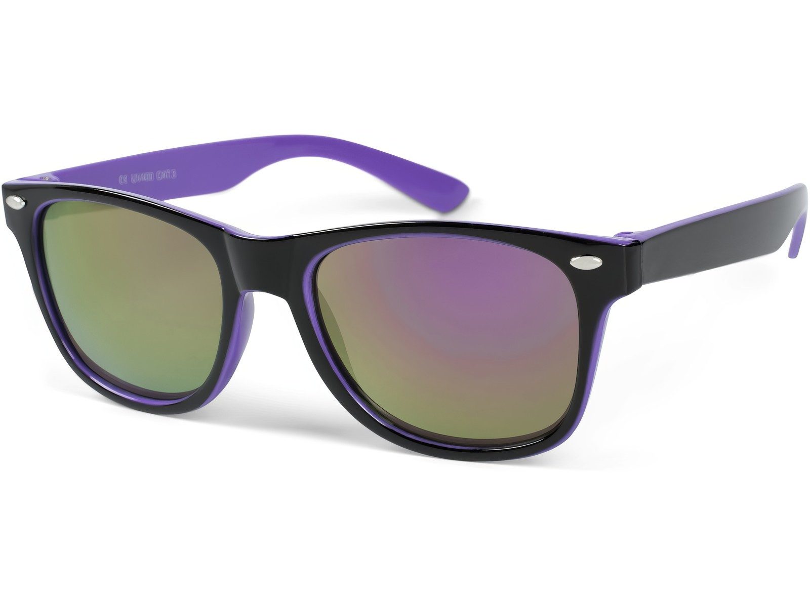 styleBREAKER Wayfarer Kinder Sonnenbrille Nerd Style (1-St)