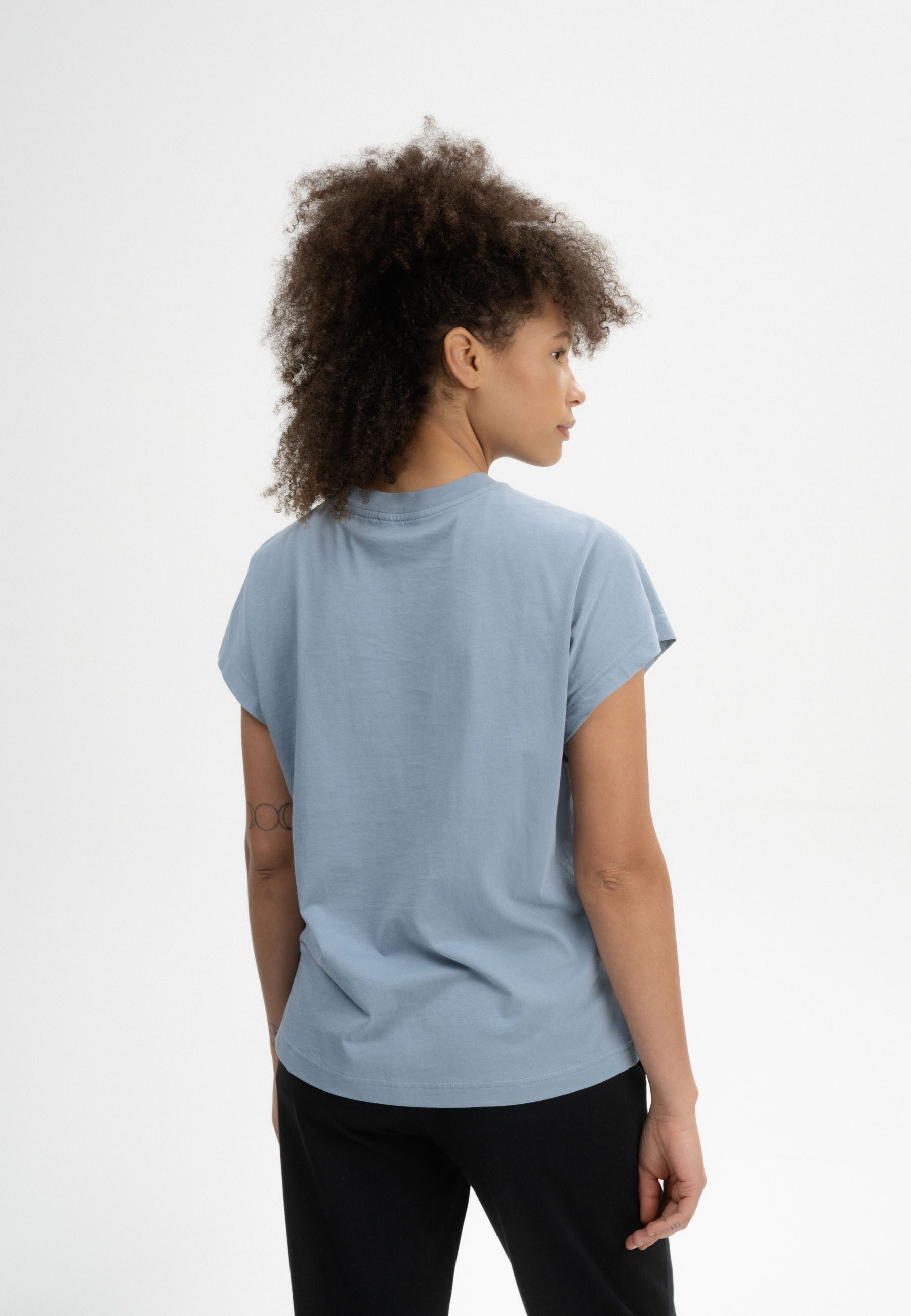 MELA Kurzarmshirt Damen T-Shirt MADHU Fein günstig online kaufen