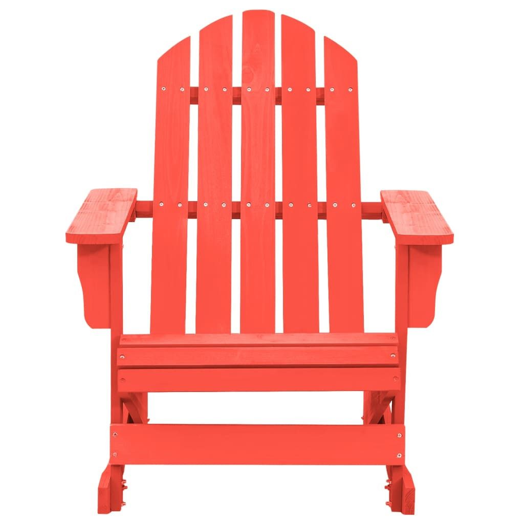 furnicato Schaukelstuhl Adirondack-aus Massivholz 70 x 91,5 x 92 cm Rot (1 St)