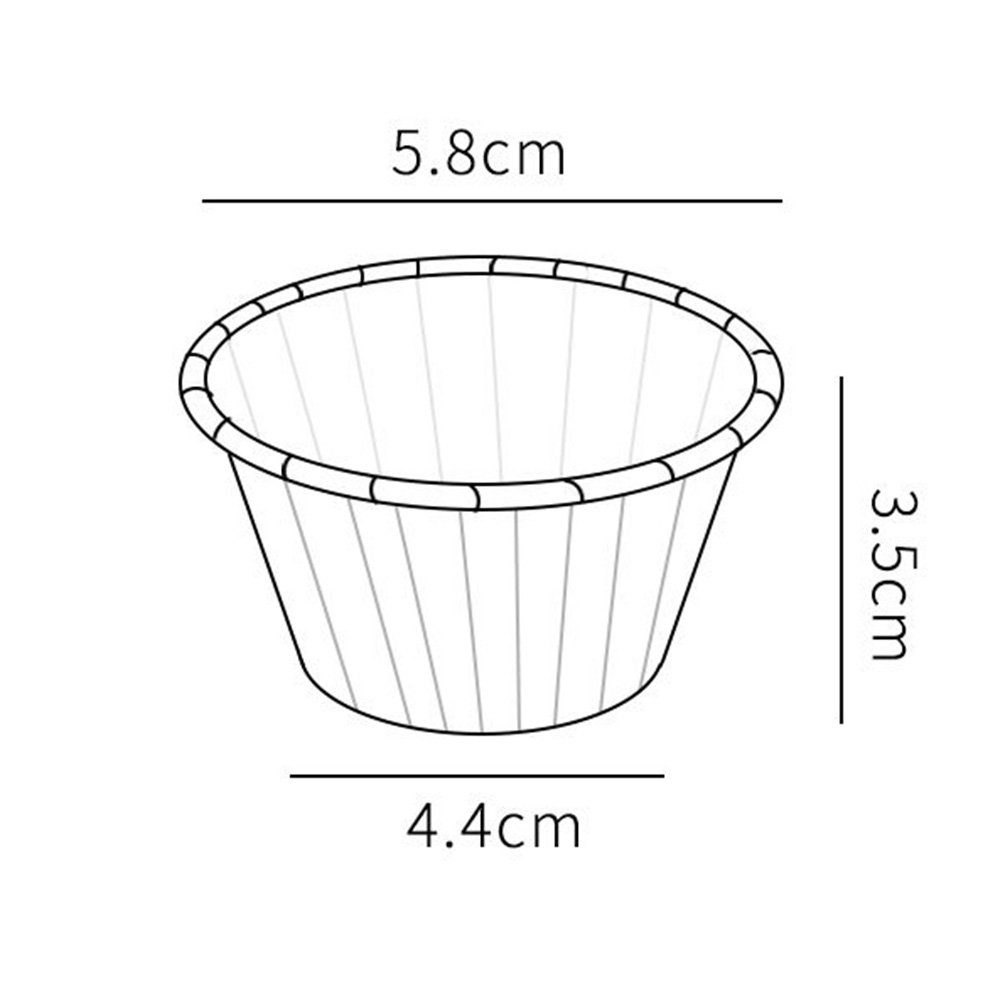 Bunte Mini Stück, Muffinform HIBNOPN Backbecher (100-tlg) Cupcake Liner Gelb 100 Kuchen Papier,
