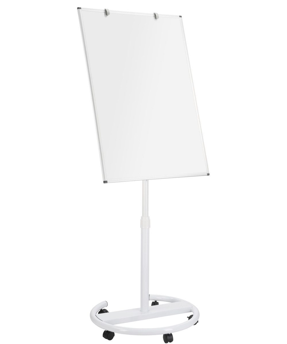 Systafex® Magnettafel Flipchart trocken abwischbar Whiteboard magnetisch 70x100cm, kippbar, höhenverstellbar, glatte Oberfläche, Schwerlastrollen