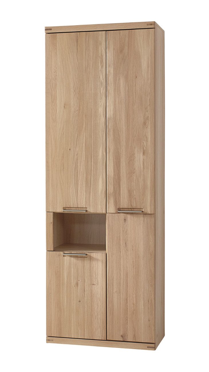 Empinio24 Garderobenschrank Bianco aus Eiche geölt, teil-massiv, Breite 70 cm