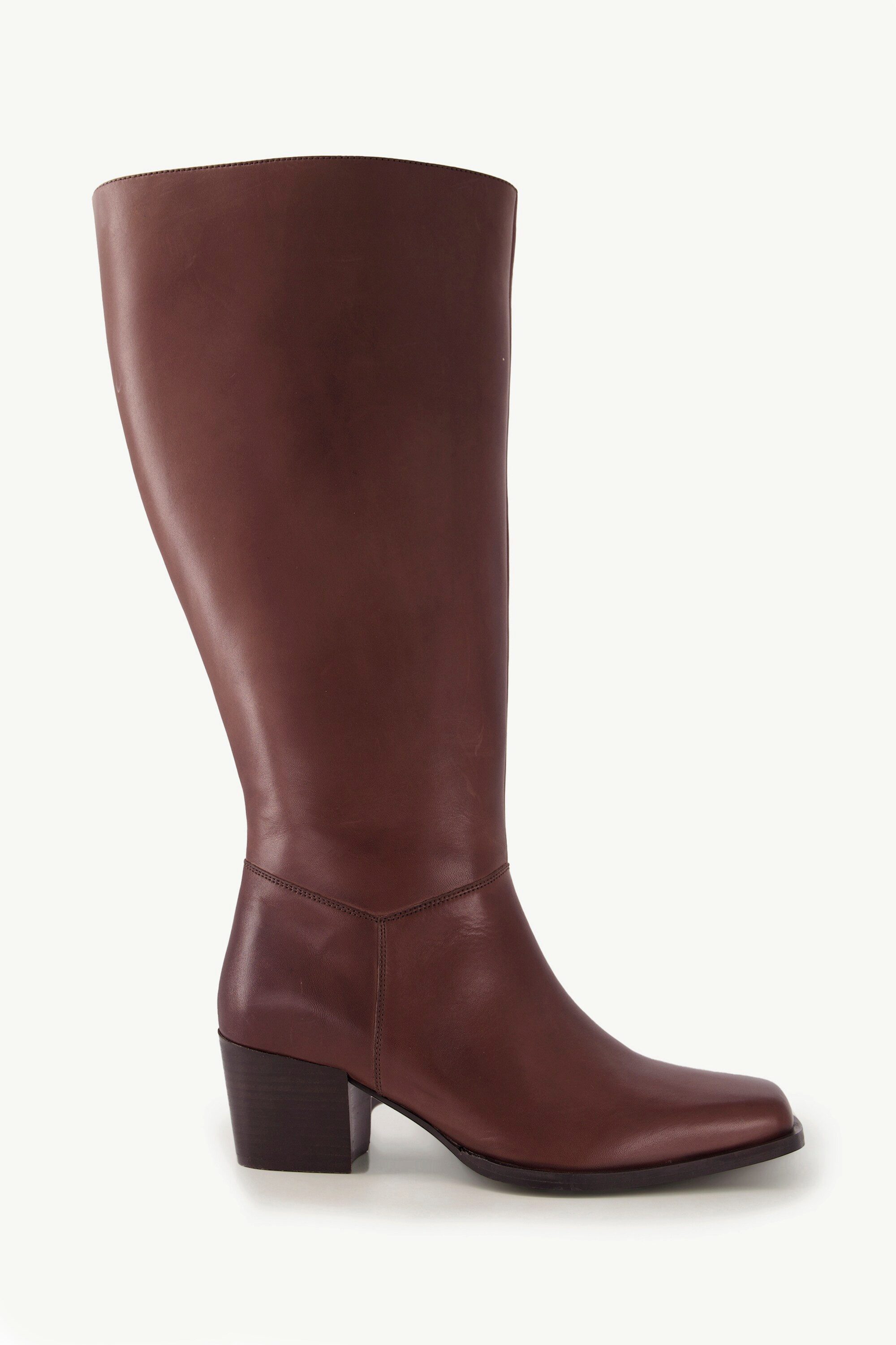 Ulla Popken Lederstiefel XXXL-Schaft Elastikeinsatz Weite günstig online kaufen
