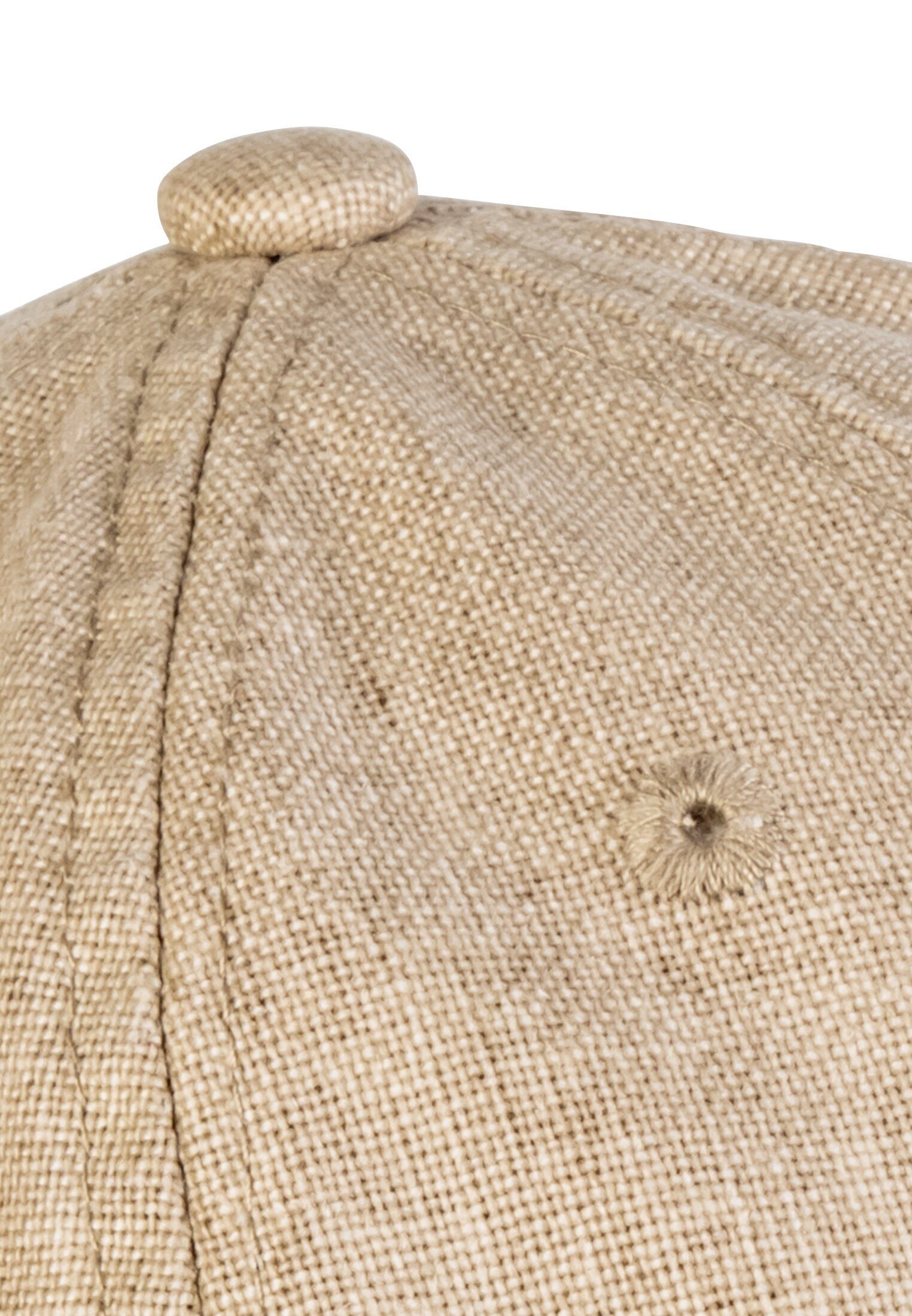 camel active Baseball Cap Cap aus einem Baumwoll-Leinen-Mix