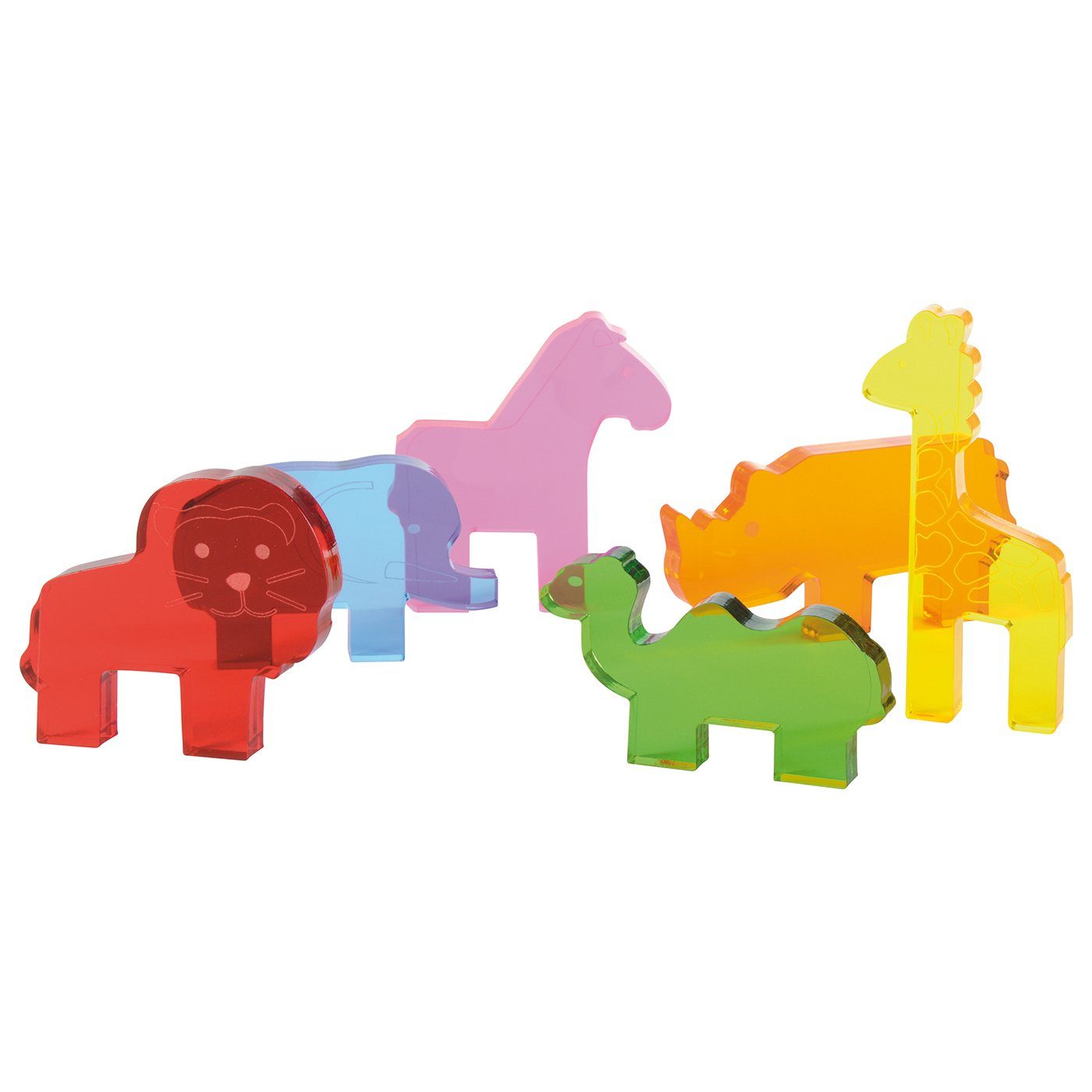 EDUPLAY Lernspielzeug Acryl Wildtiere 6er Set