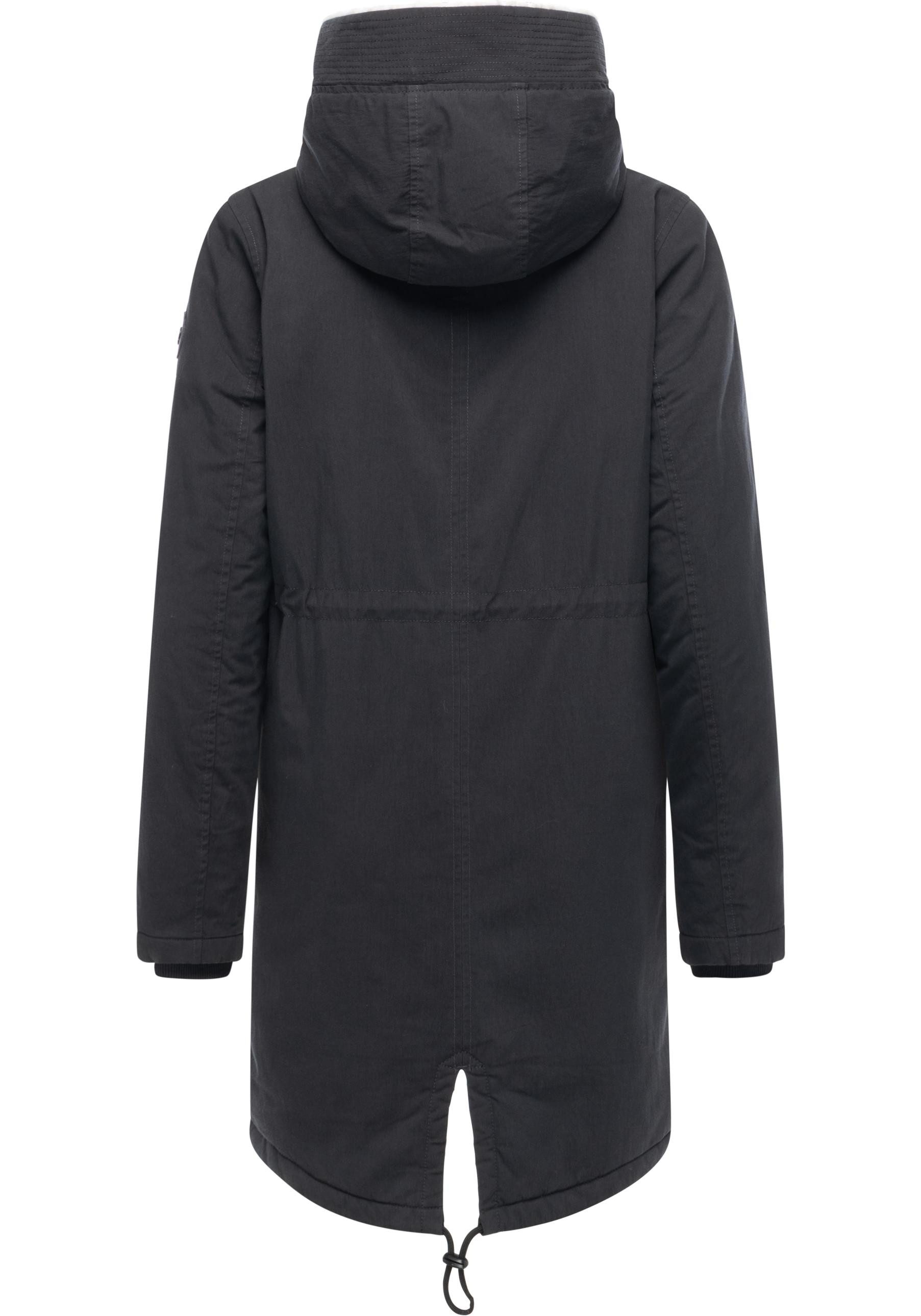Ragwear Kurzmantel Coogle YOUMODO Kurzer Damen Wintermantel mit Rucksack-Trägern – Bild 3 von 5