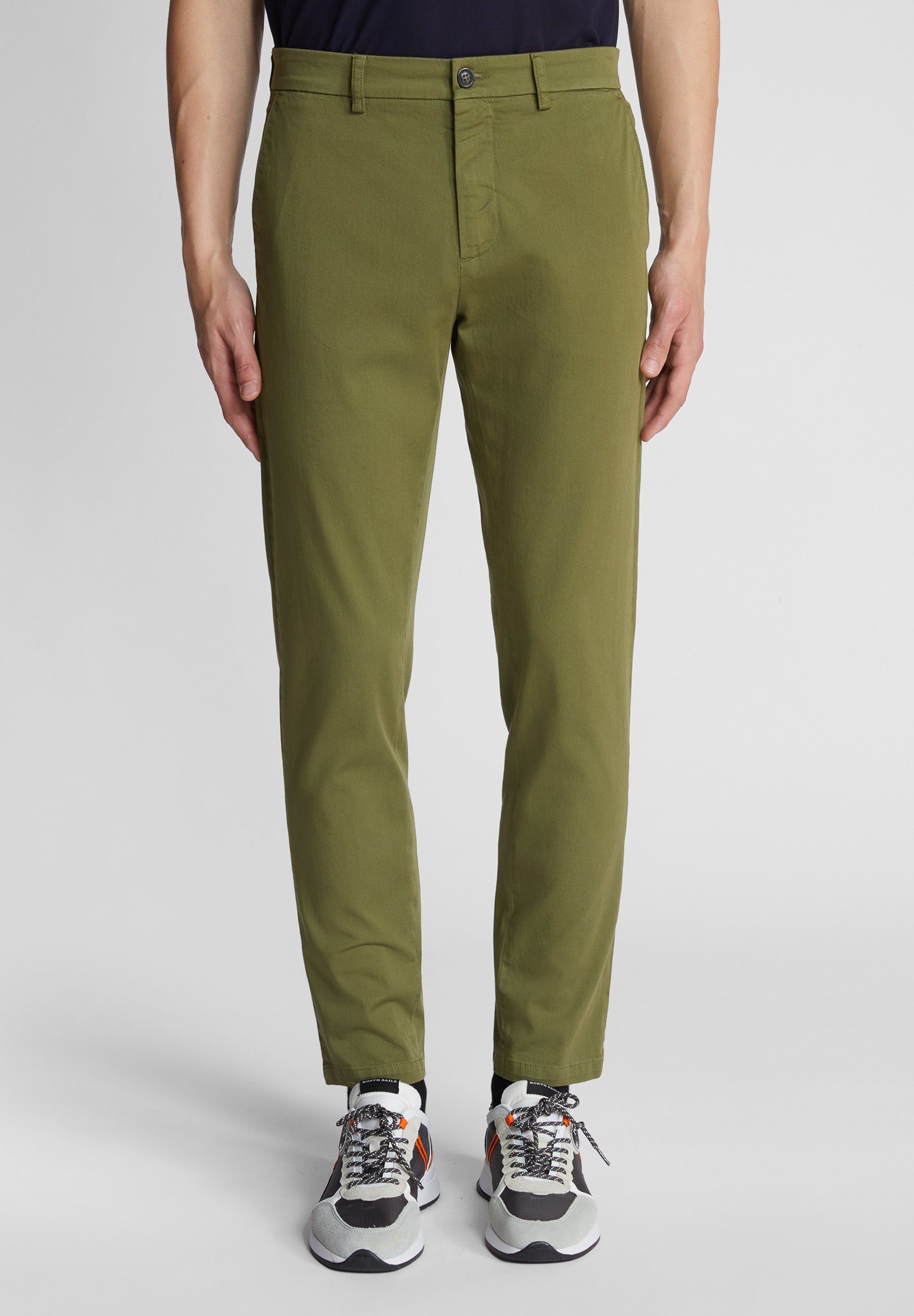 North Sails Chinohose Slim-Fit-Chinos OLIVE GREEN