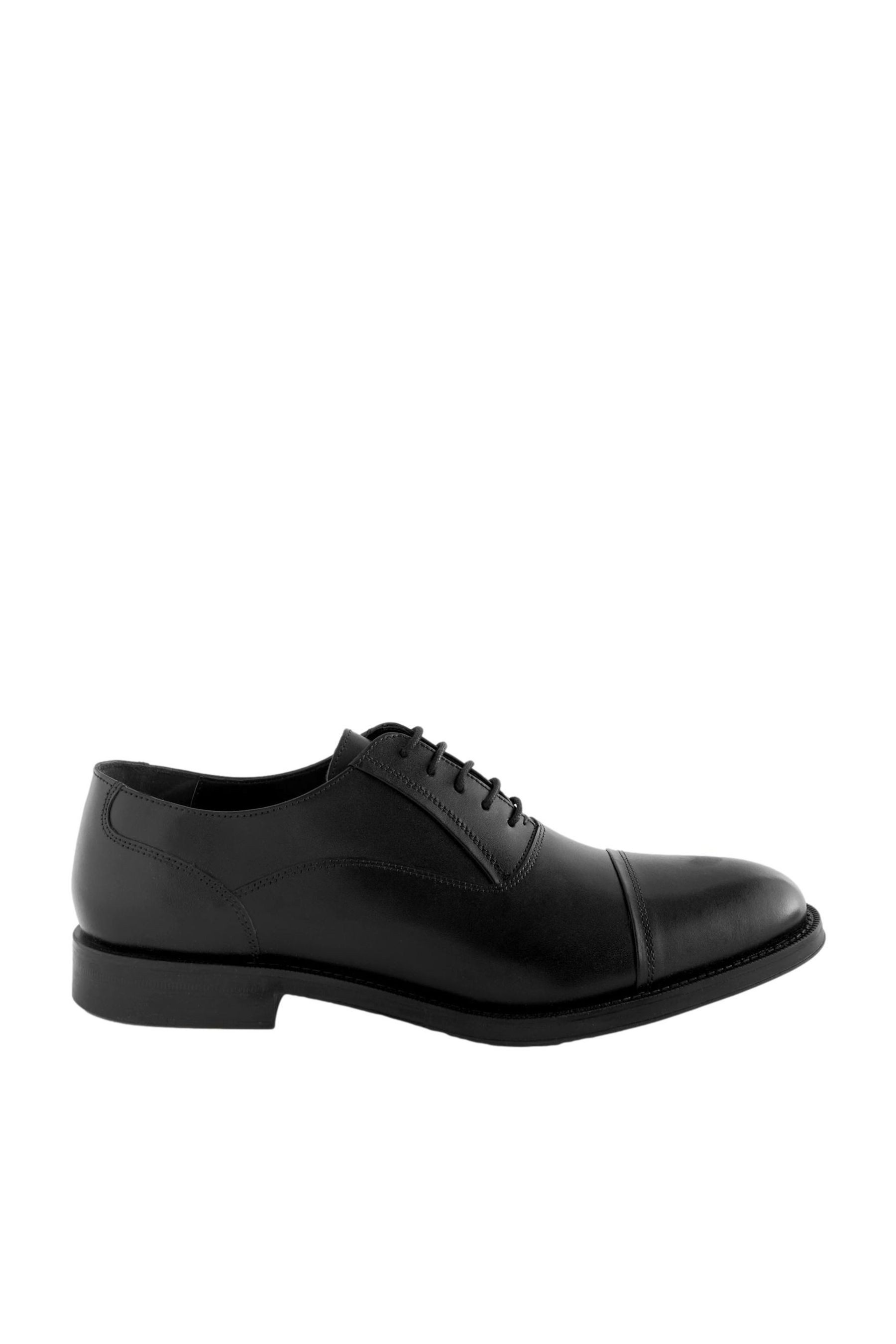 Next Oxford-Lederschuhe mit Zehenkappe, weite Passform Schnürschuh (1-tlg)