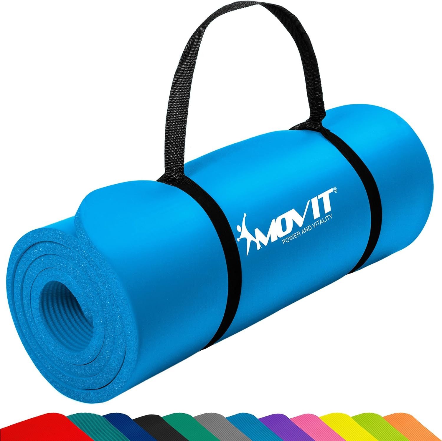 MOVIT Yogamatte Yogamatte 10/15 mm Dicke (1-St)