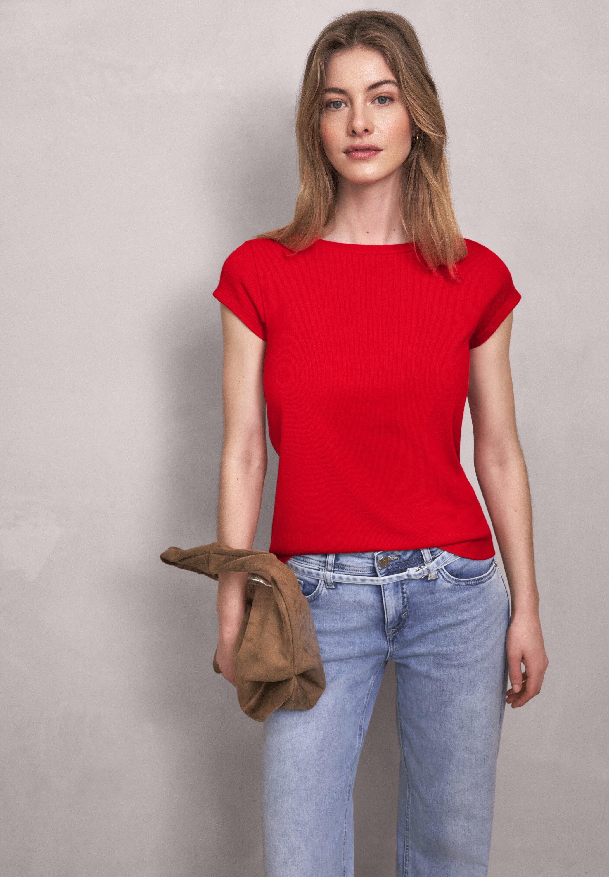 STREET ONE STUDIO T-Shirt aus Baumwolle mit Stretchante – Bild 2 von 5