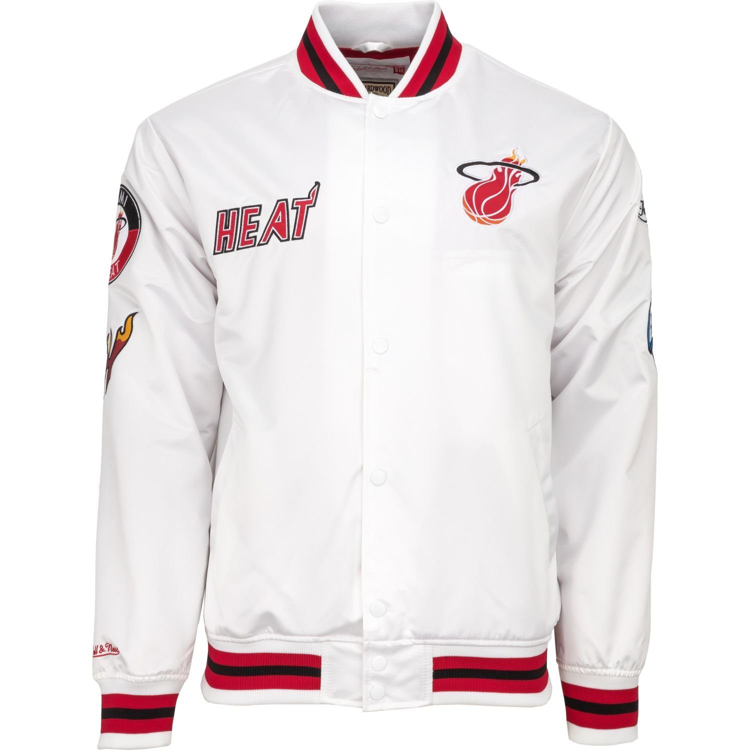 Mitchell & Ness Collegejacke City Collection Satin Miami Heat
