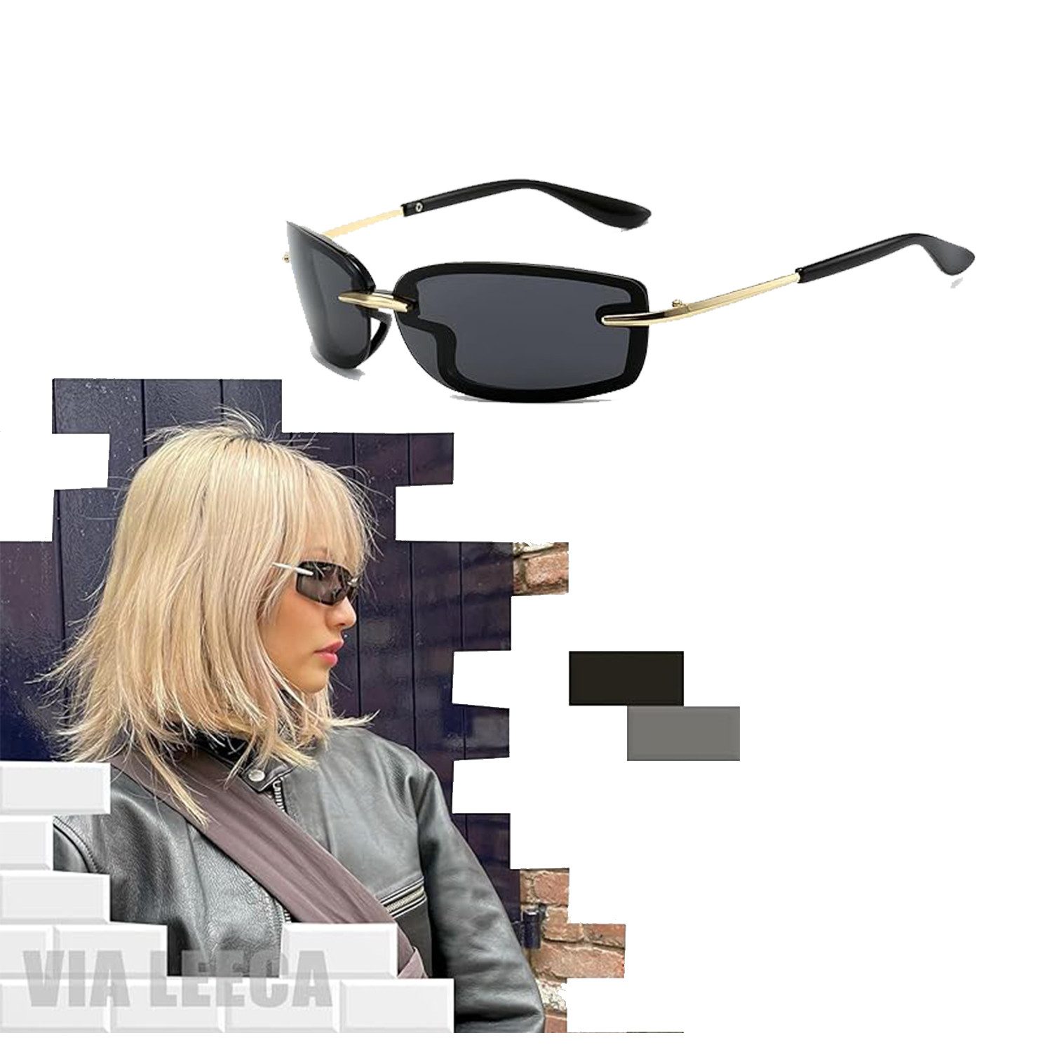 Sonnenbrille Polarisierte Sonnenbrille UV-Schutz Damen Herren Sonnenbrille