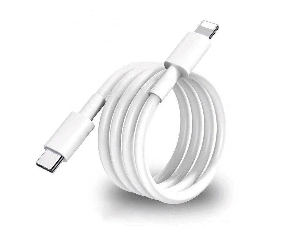 Ventarent Ladekabel passt für iPhone 8 9 11 12 13 14 X XS XR Pro Max Mini Autoladekabel, Lightning, USB-C (100 cm), Unterstützt Power Delivery