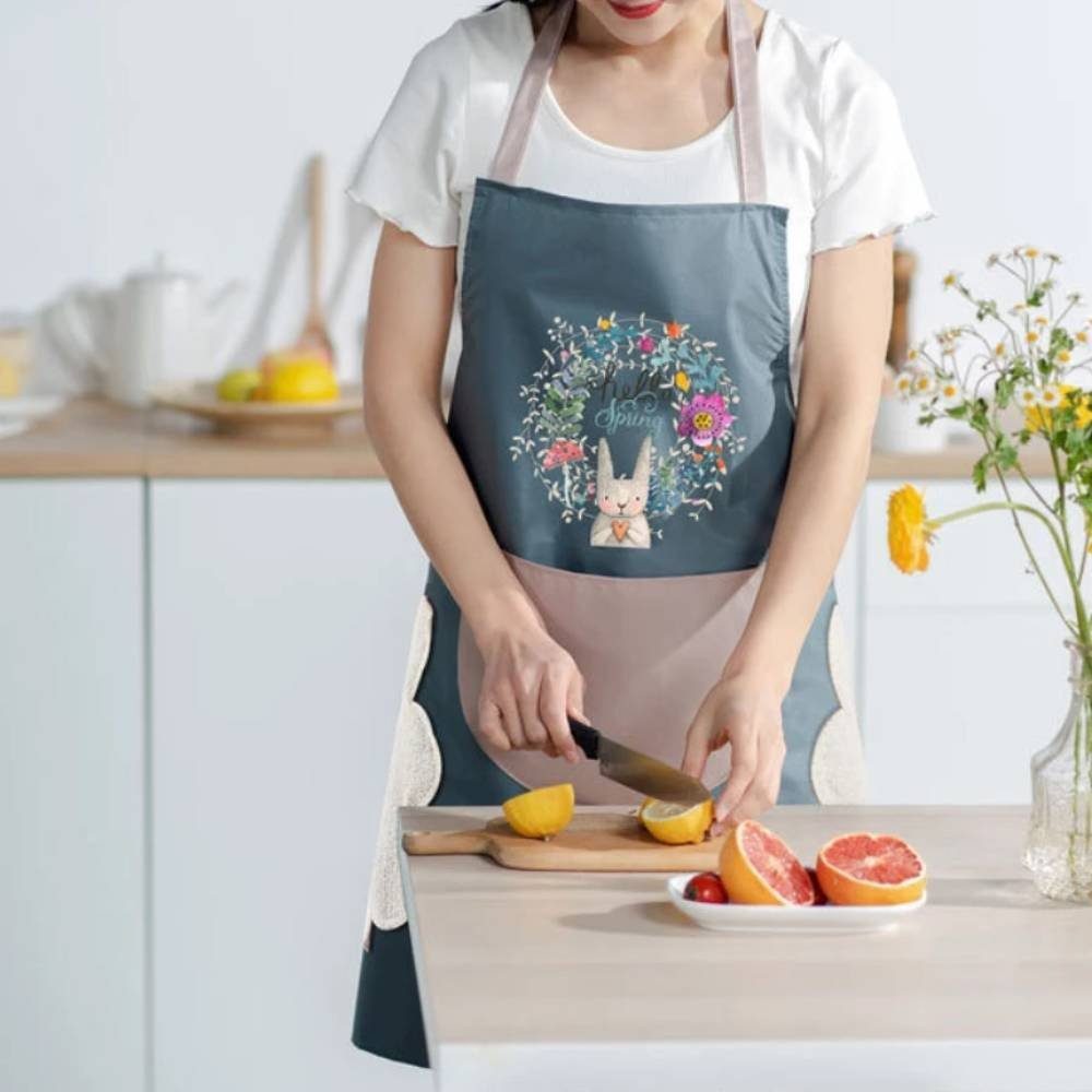 Blusmart Kochschürze 2 Stück Schürzen Frauen wasserdichte Küchenschürze mit günstig online kaufen