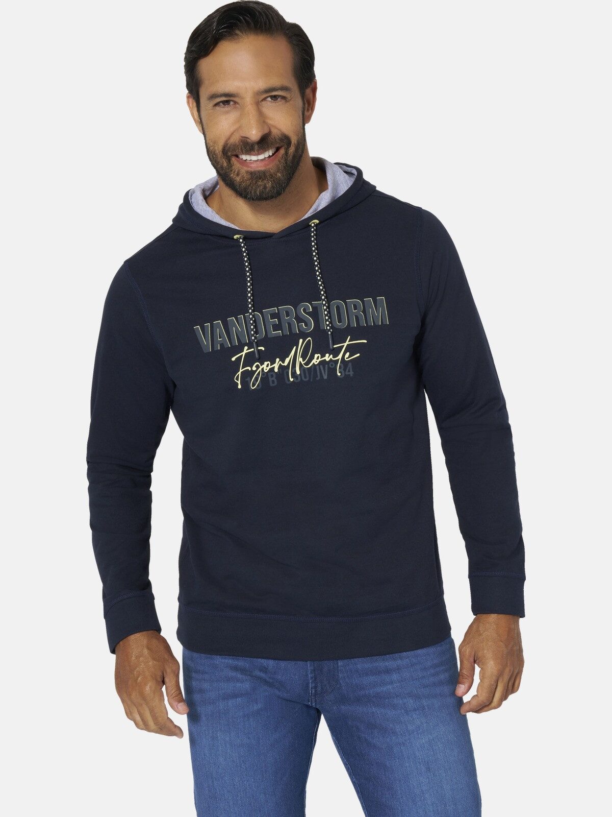 Jan Vanderstorm Sweatshirt LEDVOR mit elastischem Saumbund