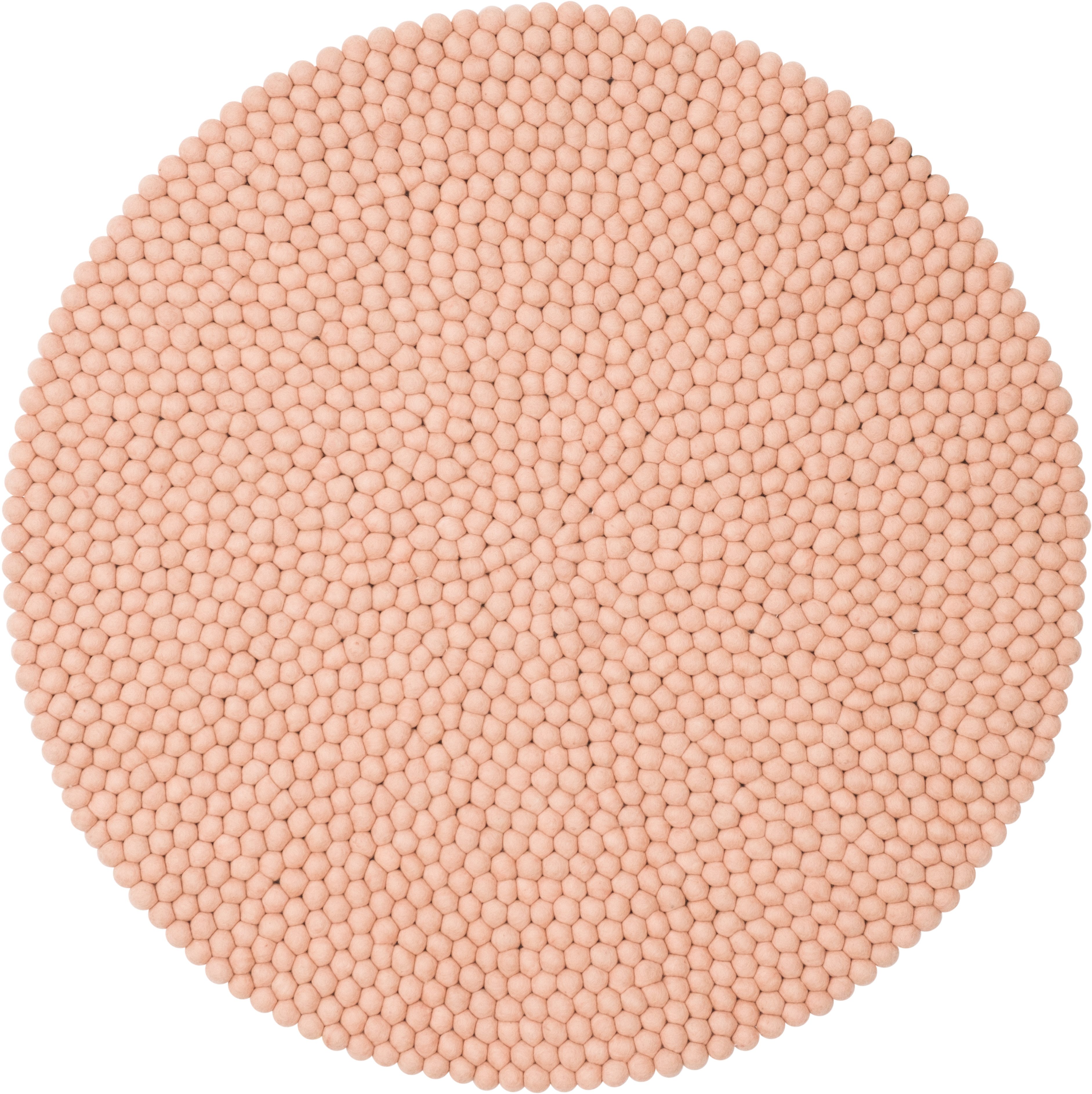 myfelt Wollteppich Merle Filzkugelteppich rund, 100% reine Schurwolle, in verschiedenen Größen erhältlich