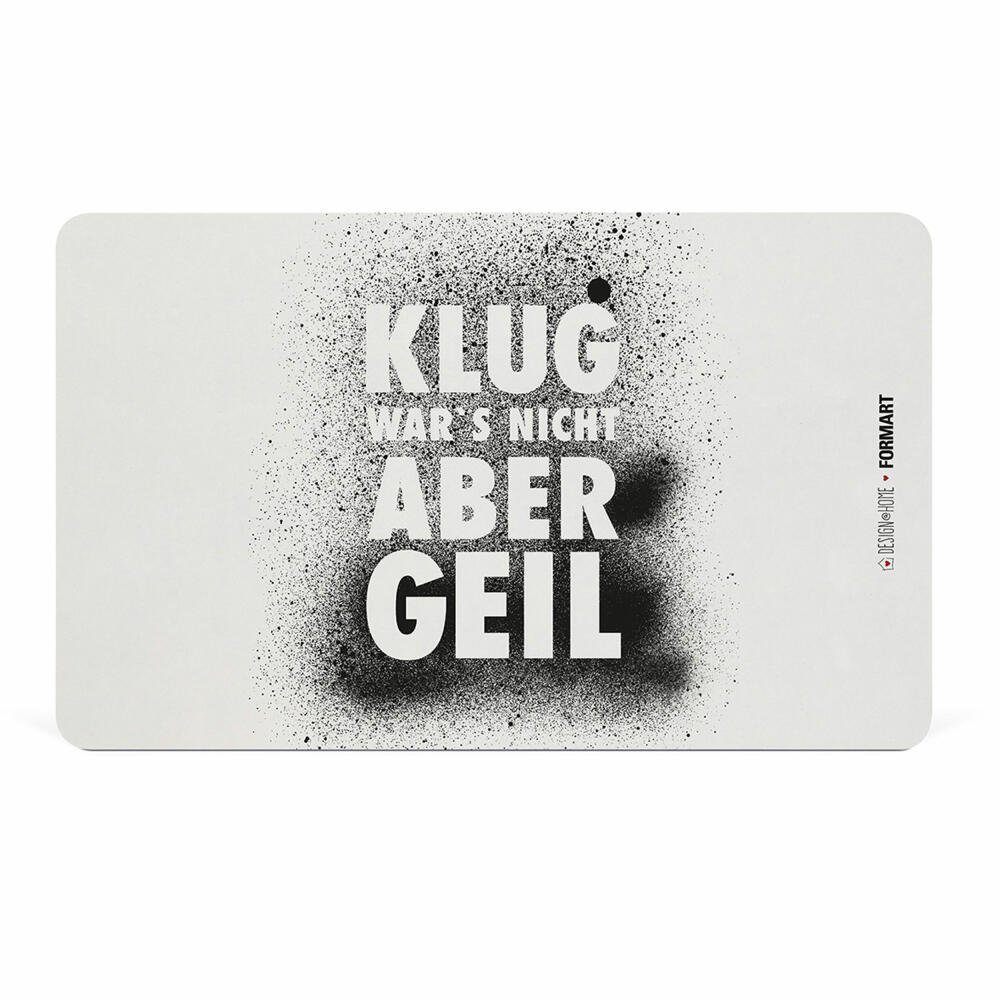 PPD Frühstücksbrett Klug wars nicht Tray D@H, Kunststoff