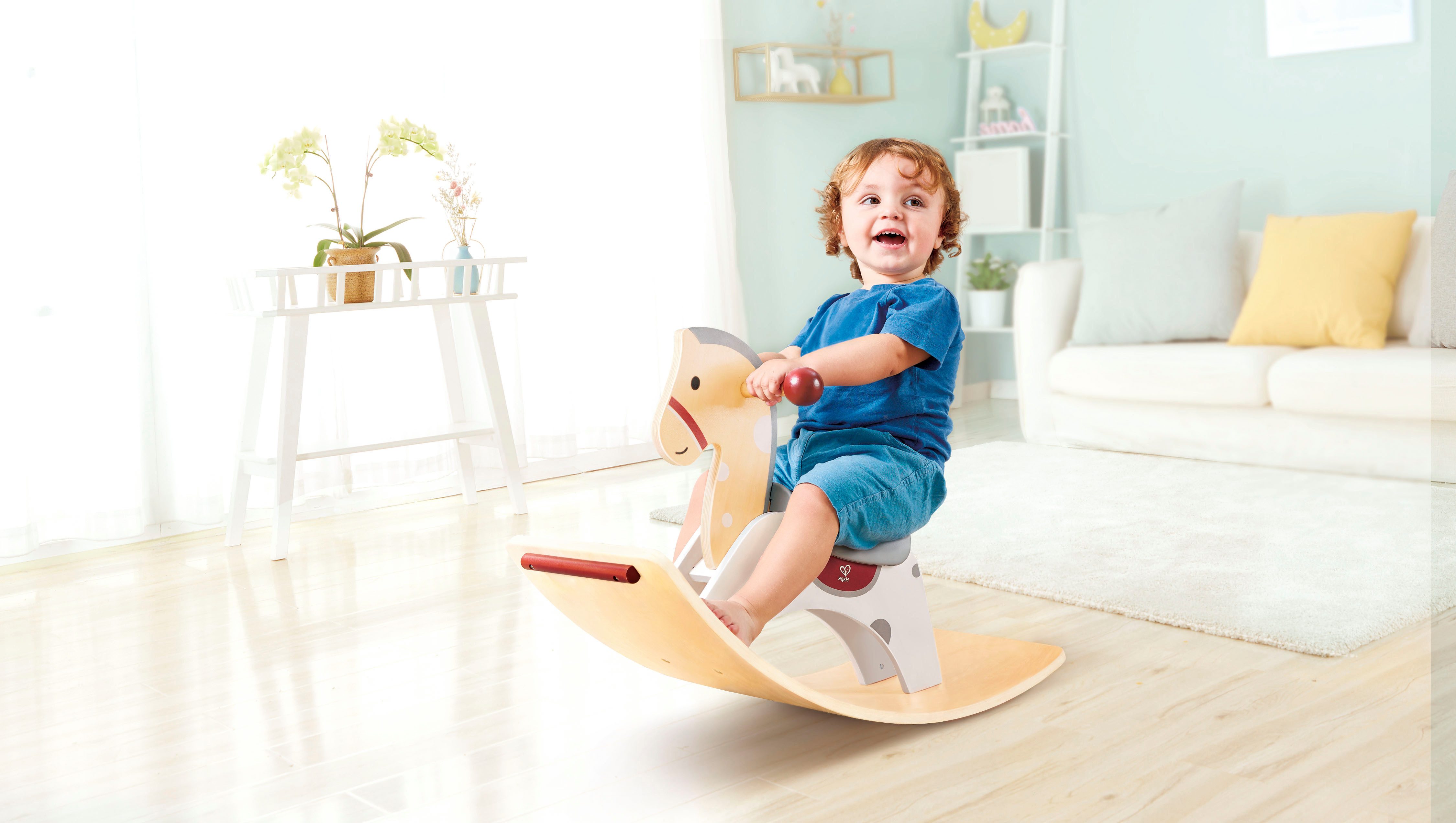 Hape Schaukelpferd 2in1-Schaukelpferd und Balance-Board günstig online kaufen