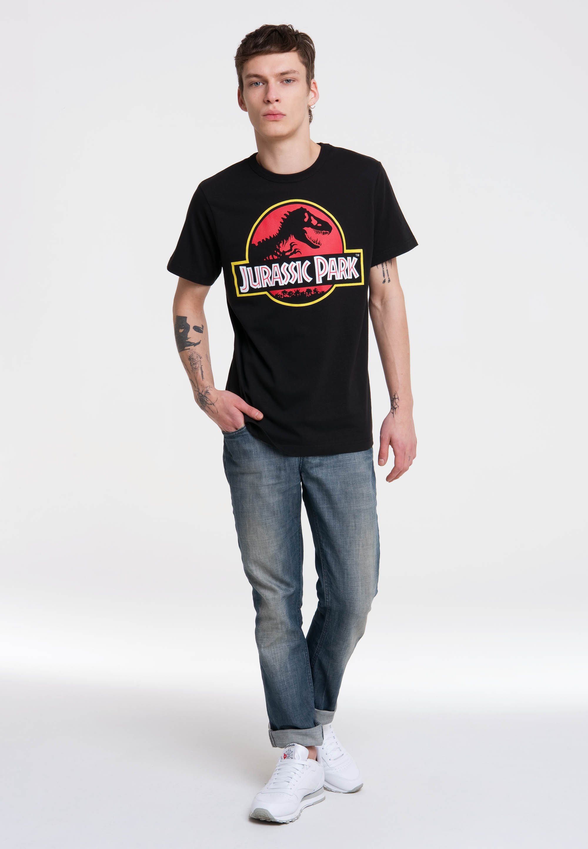 LOGOSHIRT T-Shirt Jurassic Park Logo mit coolem Print günstig online kaufen