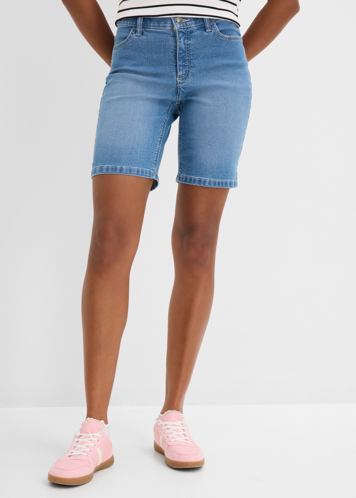 bonprix Bermudas regular fit Passform, aus Baumwolle, Polyester und Elasthan