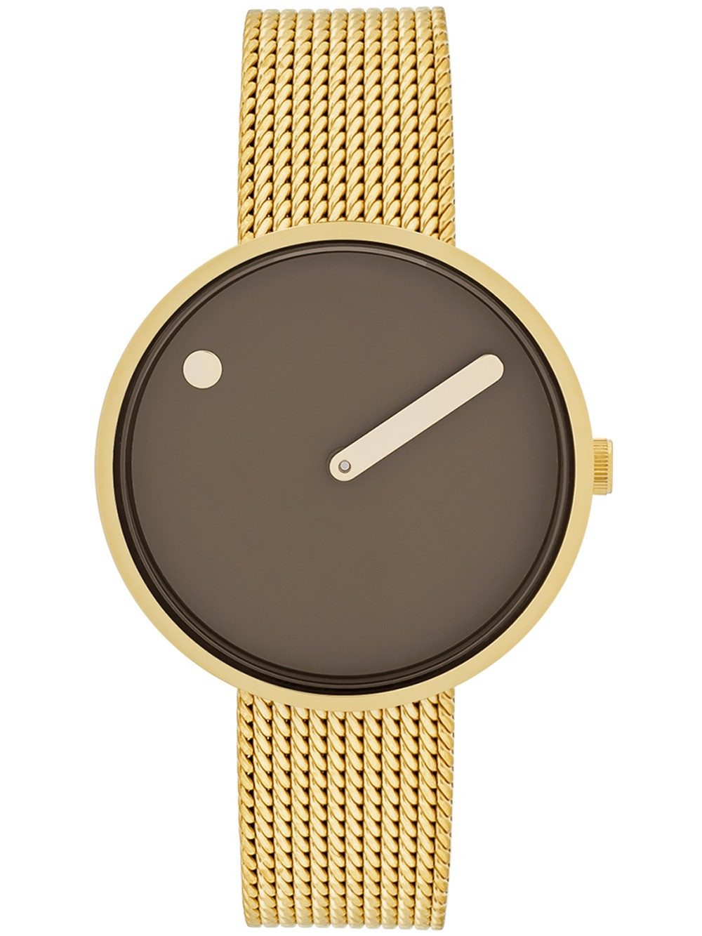 PICTO Quarzuhr Picto 34001-0914G Mocha Brown Unisex 34mm 5ATM Picto 34001-0914G Mocha Brown Unisex 34mm 5ATM