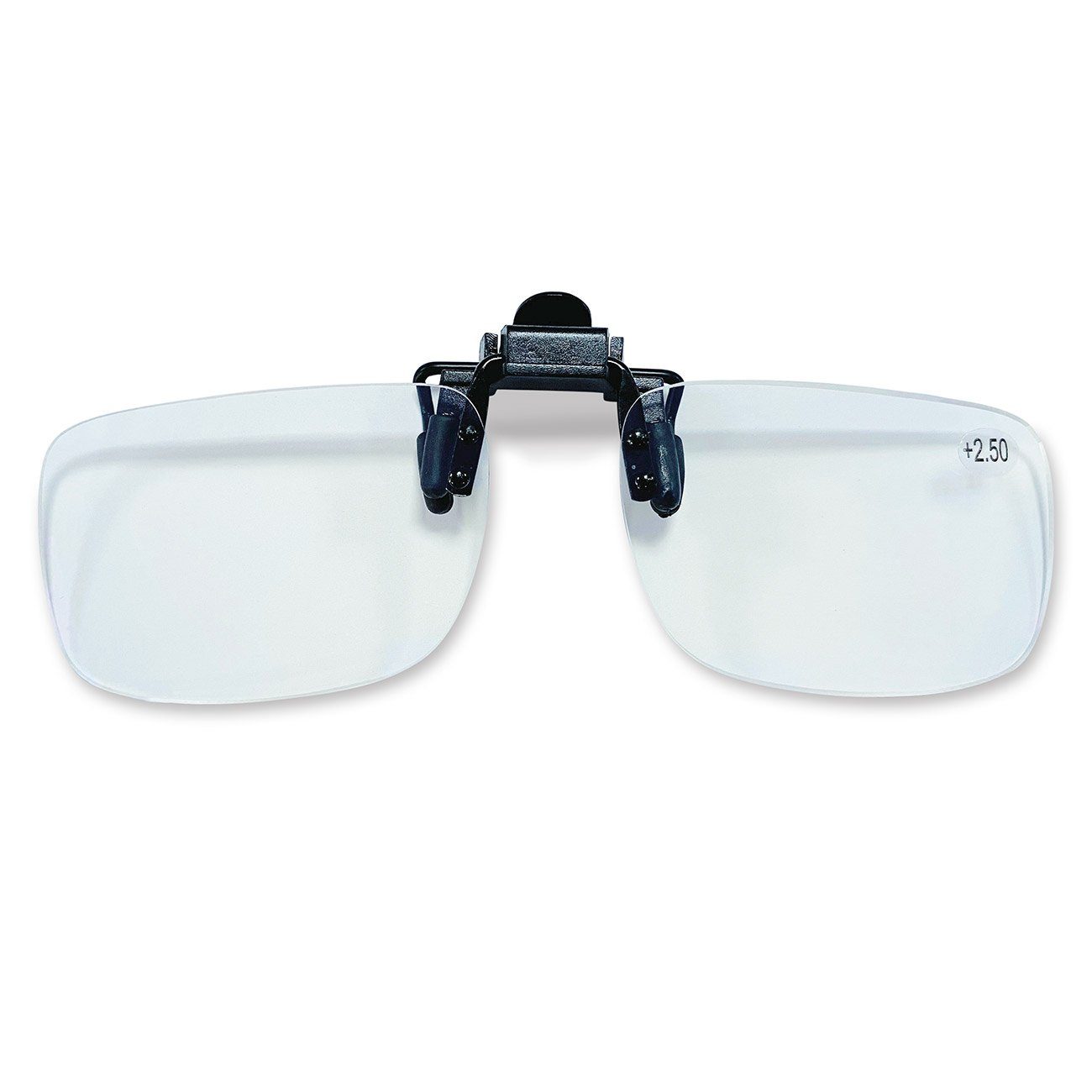 aktivshop Lupenbrille Lupenbrillen-Clip klappbar, 2,5-fache Vergrößerung