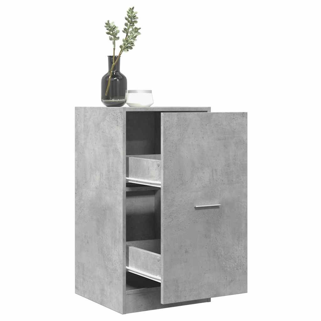 vidaXL Mehrzweckschrank vidaXL Apothekerschrank Betongrau 40x41x77,5 cm Holzwerkstoff