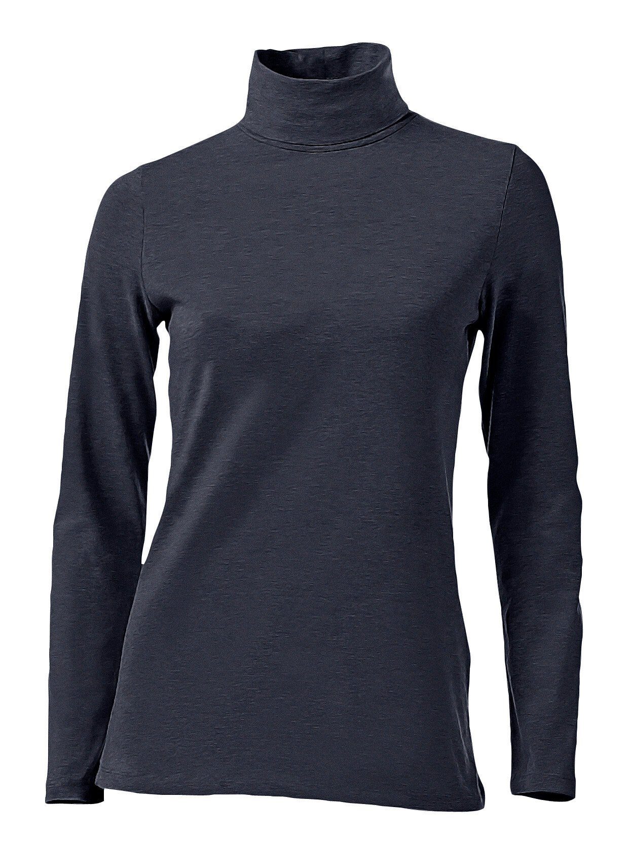 heine T-Shirt Rollkragen-Shirt Langarm