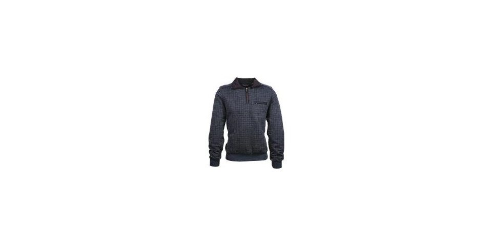 Mode Monte Carlo Sweatshirt Sweat-Shirt Troyer Zip Marine
