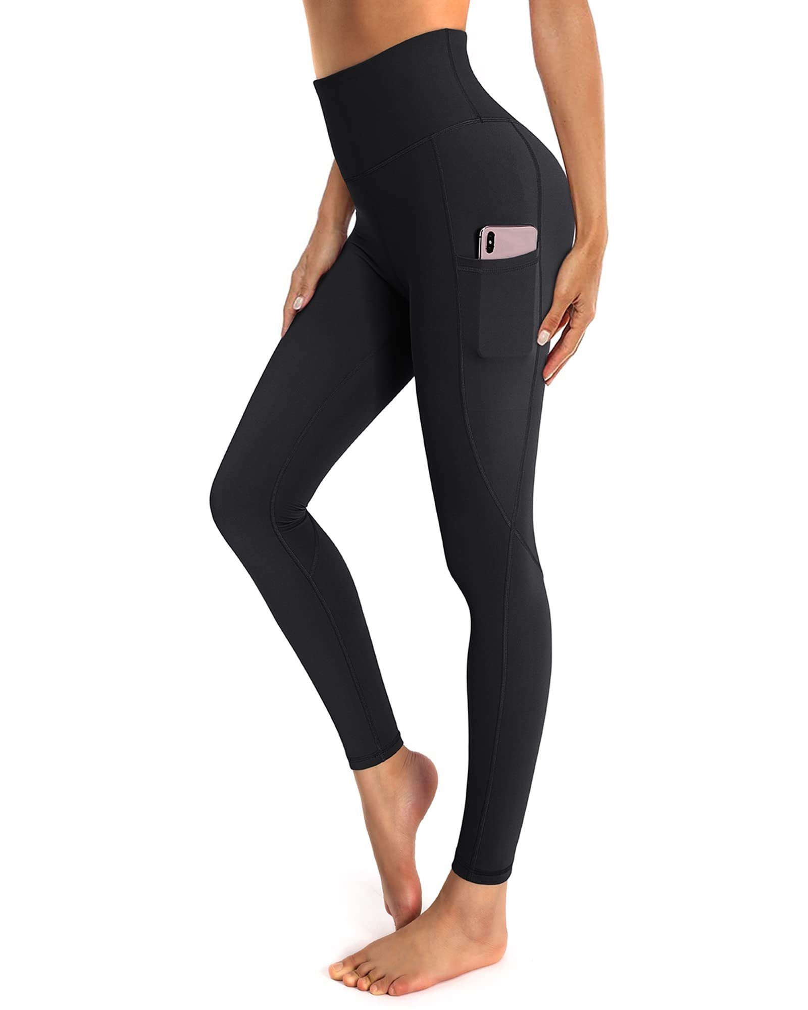 G4Free Yogahose Damen-Yogahose mit Taschen, Unisex Fitness-Laufleggings