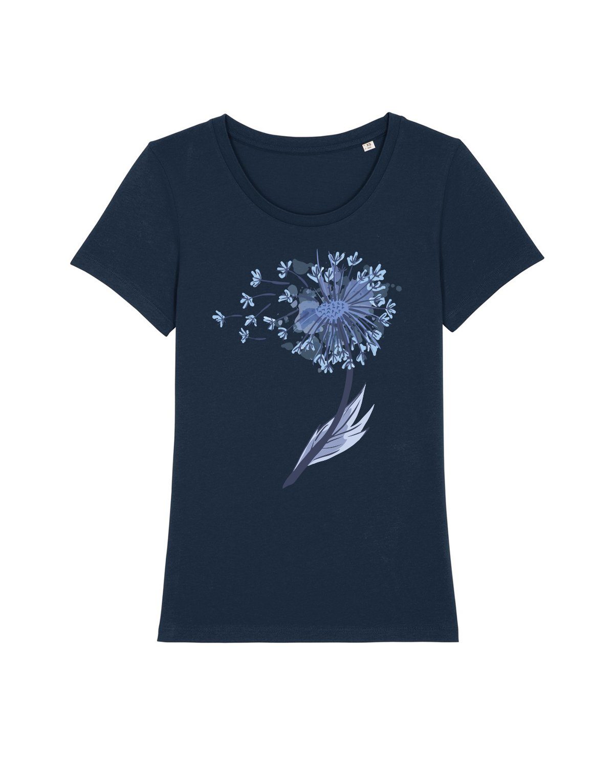 Dandelion wat? Apparel Print-Shirt dunkelblau (1-tlg)