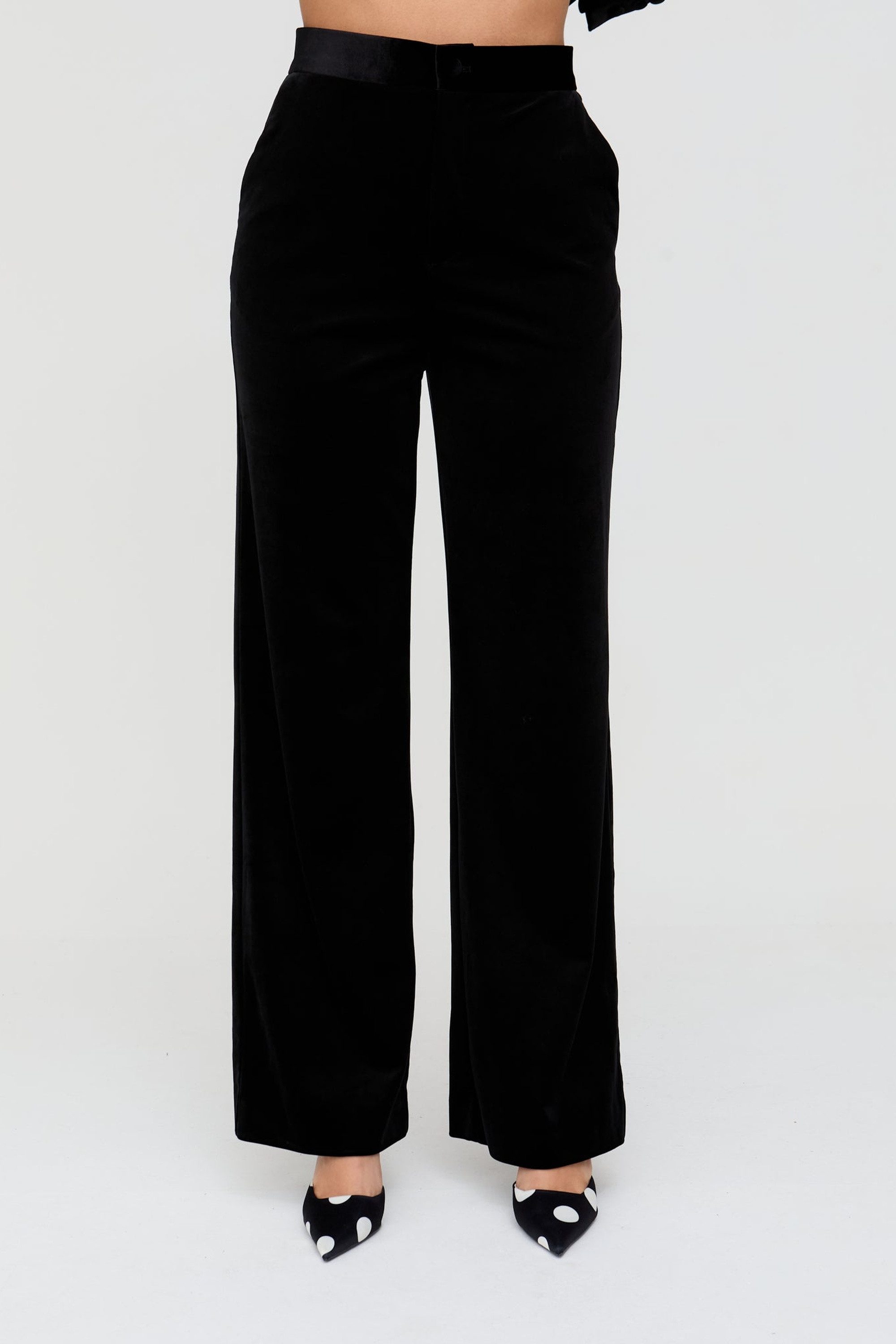 Lily and Lionel Jerseyhose Valerie Straight Leg Velvet Trouser Damen günstig online kaufen