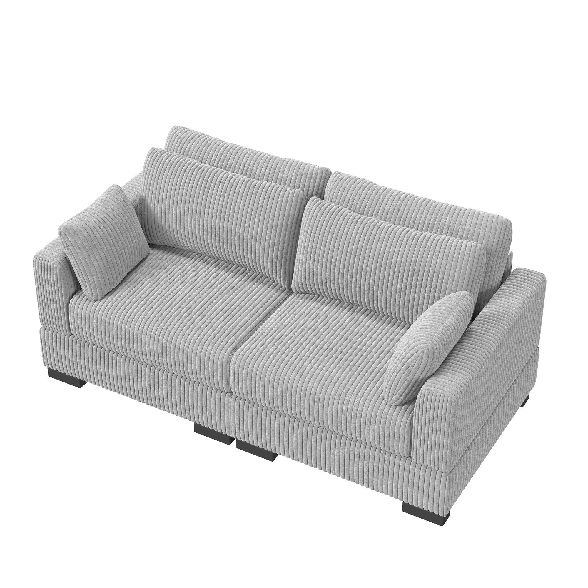 FUROKOY Wohnlandschaft Sofa,Polstersofa aus Cord mit günstig online kaufen