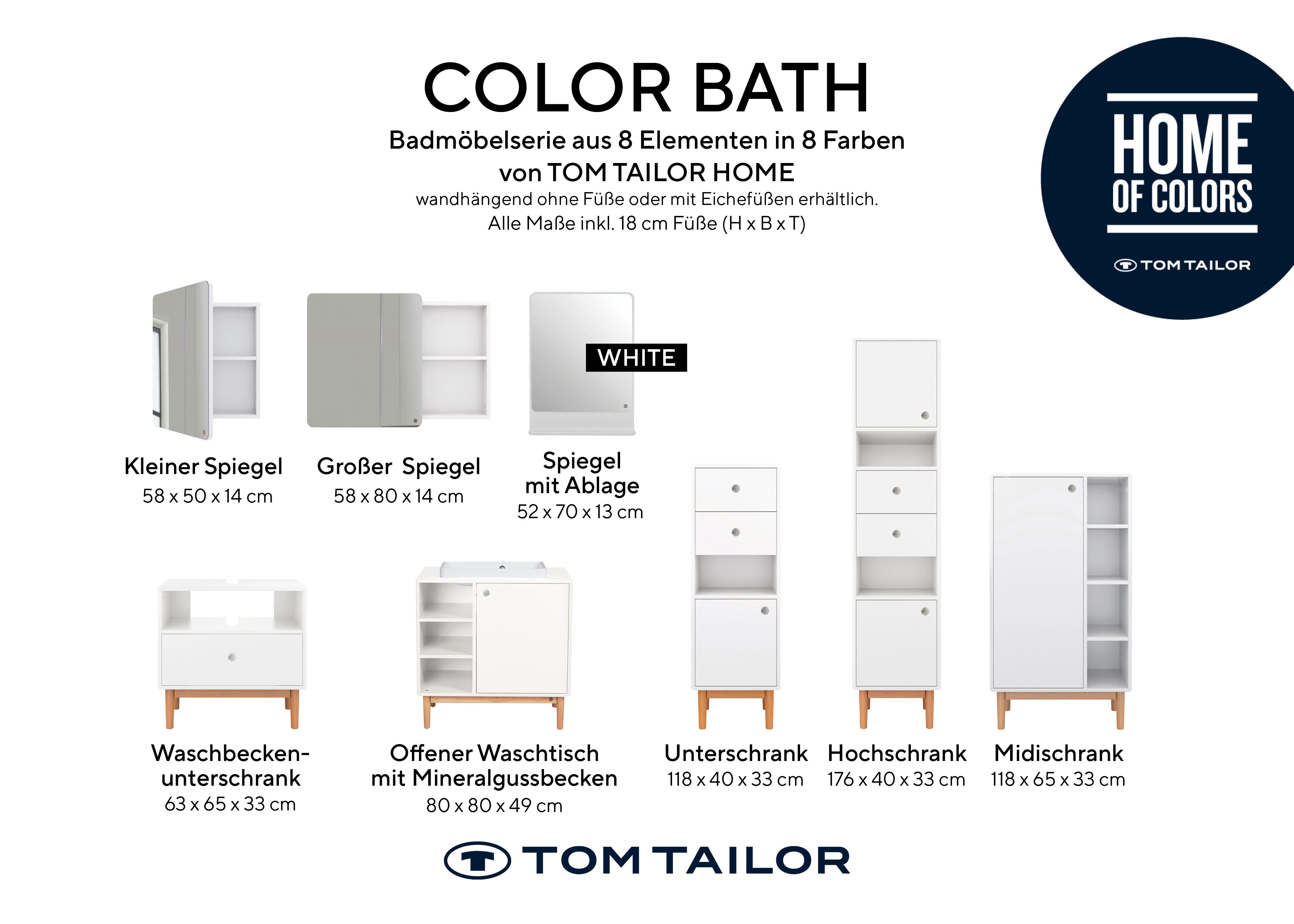 TOM TAILOR HOME Midischrank COLOR BATH günstig online kaufen